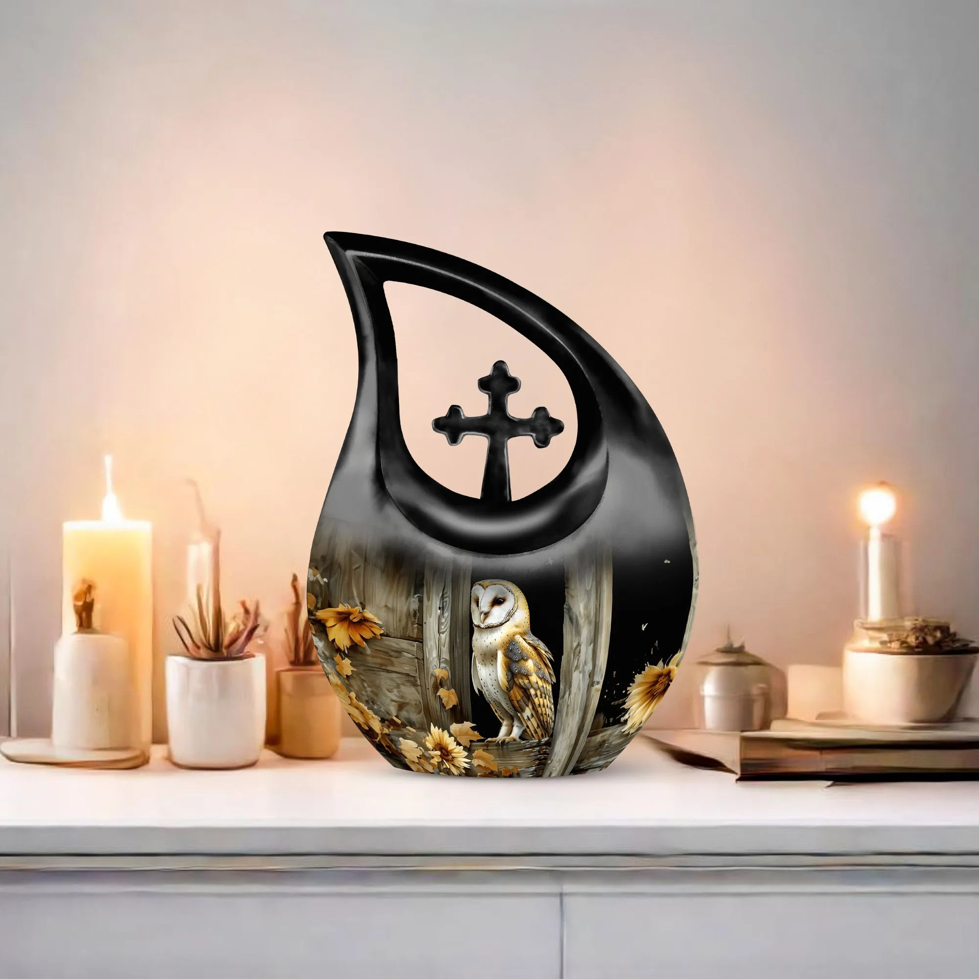 Barn Owl Urn- Perfect Memorials Cremation Urn For Human Ashes