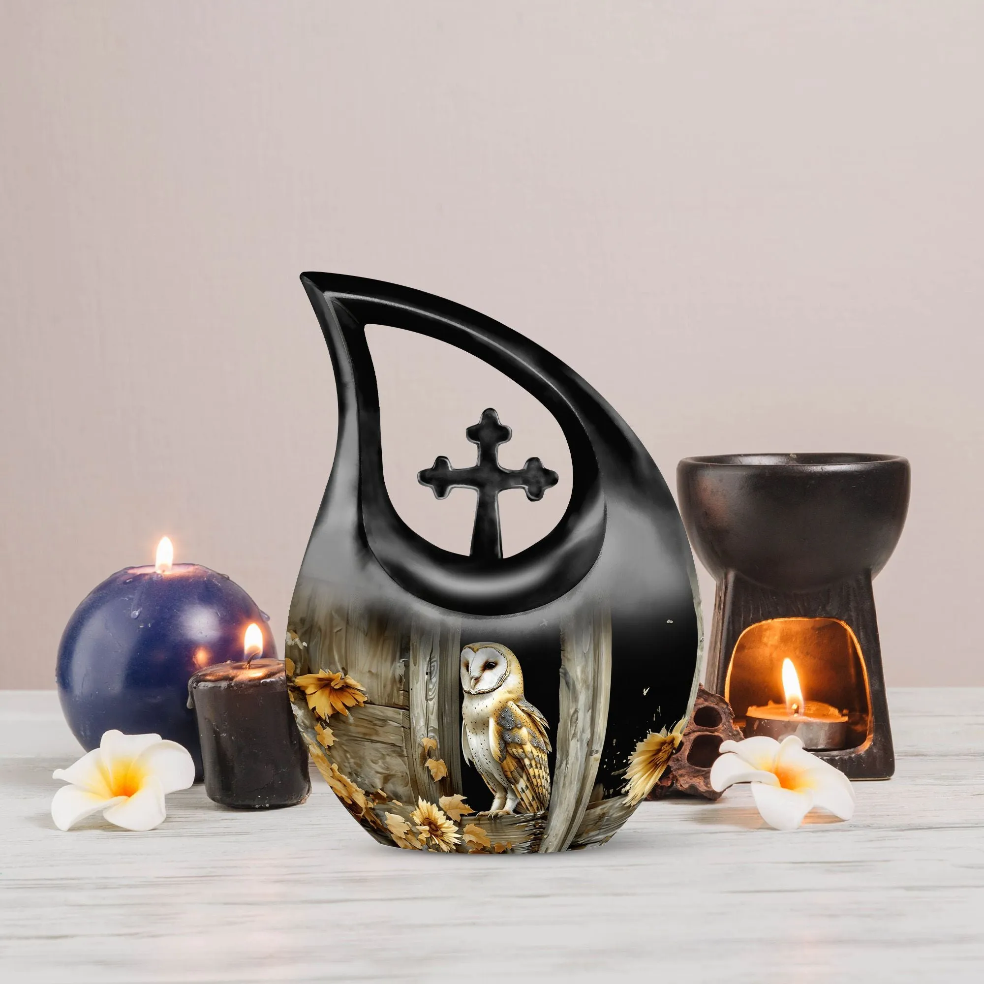 Barn Owl Urn- Perfect Memorials Cremation Urn For Human Ashes