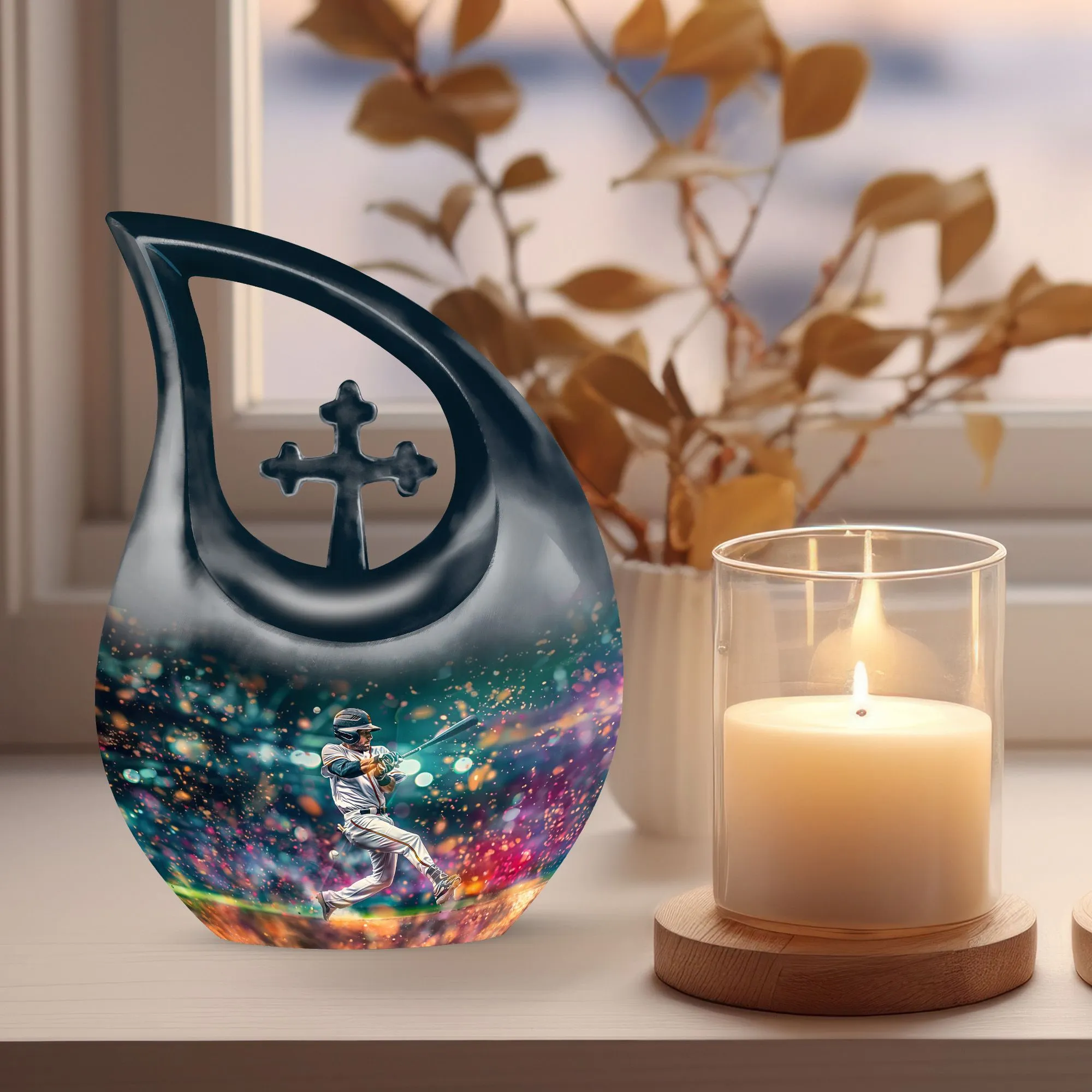 Baseball Cremation Urn - Keepsake Memorial Cremation Urn