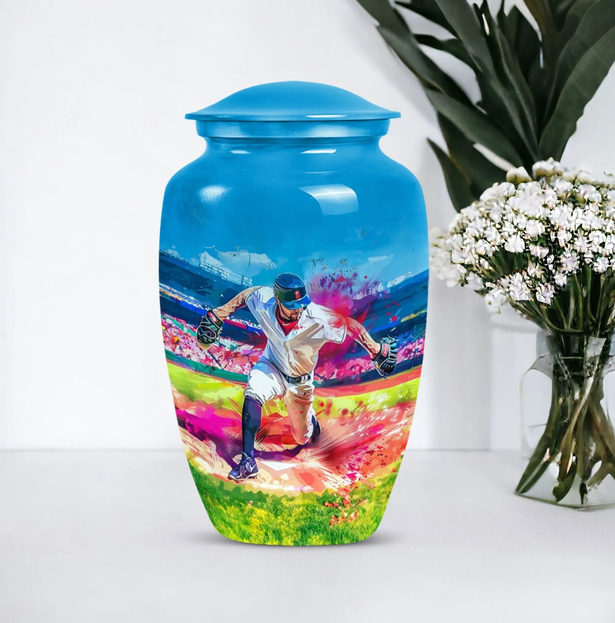 Baseball Urn Cremation Finale - Human Ashes Confinement Solution