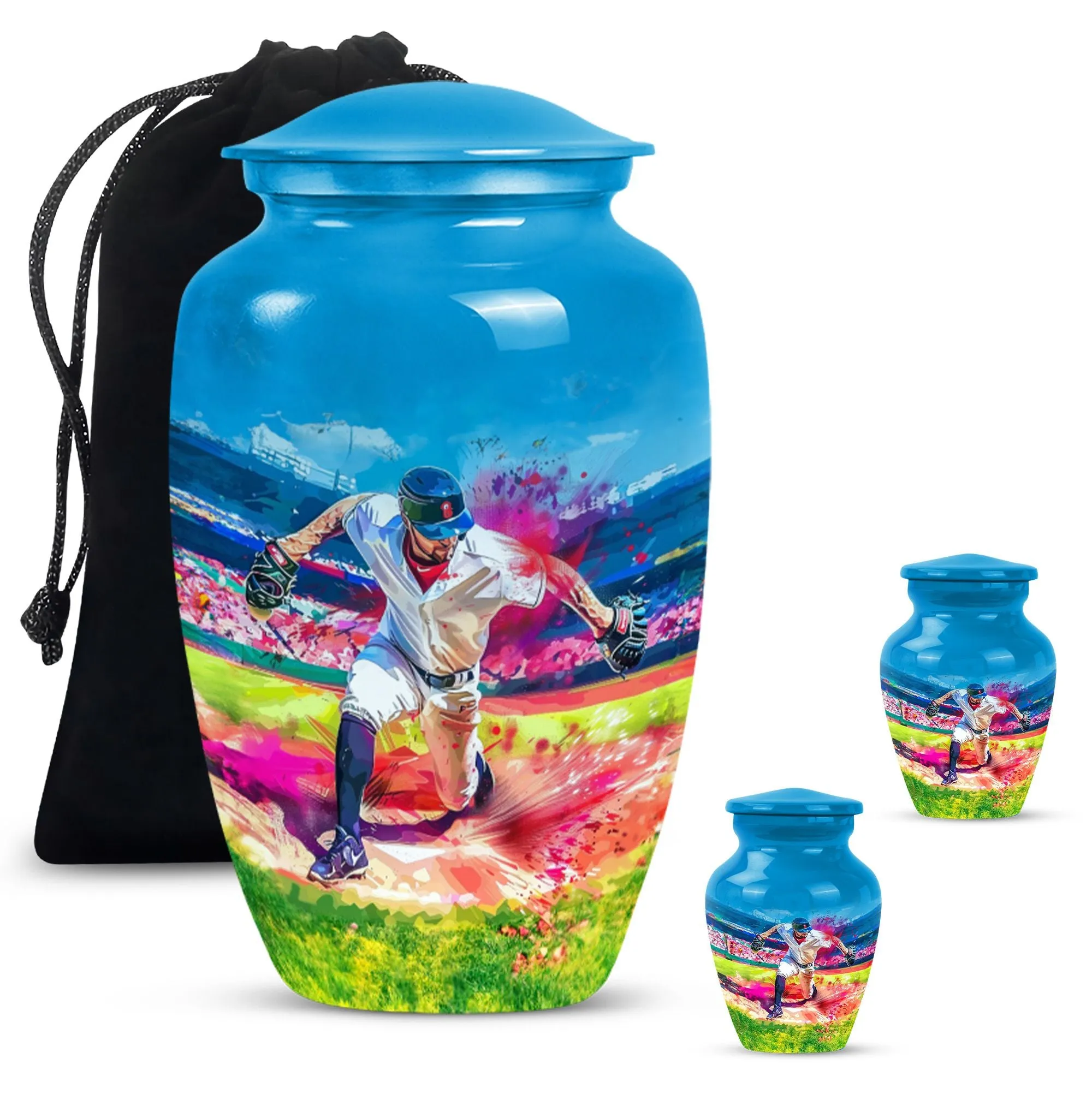 Baseball Urn Cremation Finale - Human Ashes Confinement Solution