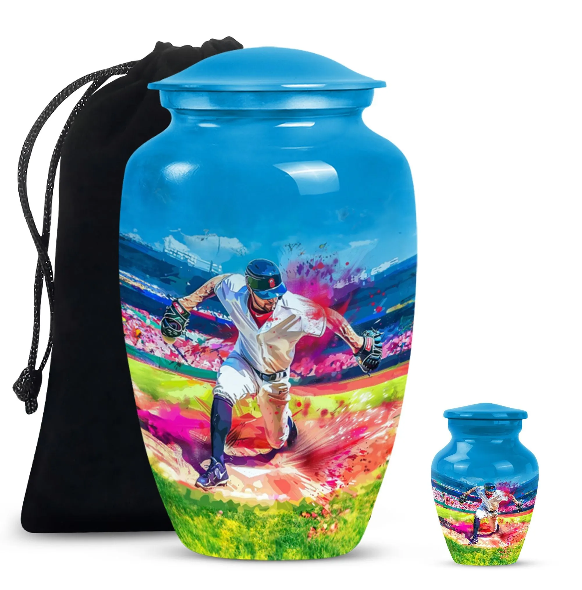 Baseball Urn Cremation Finale - Human Ashes Confinement Solution