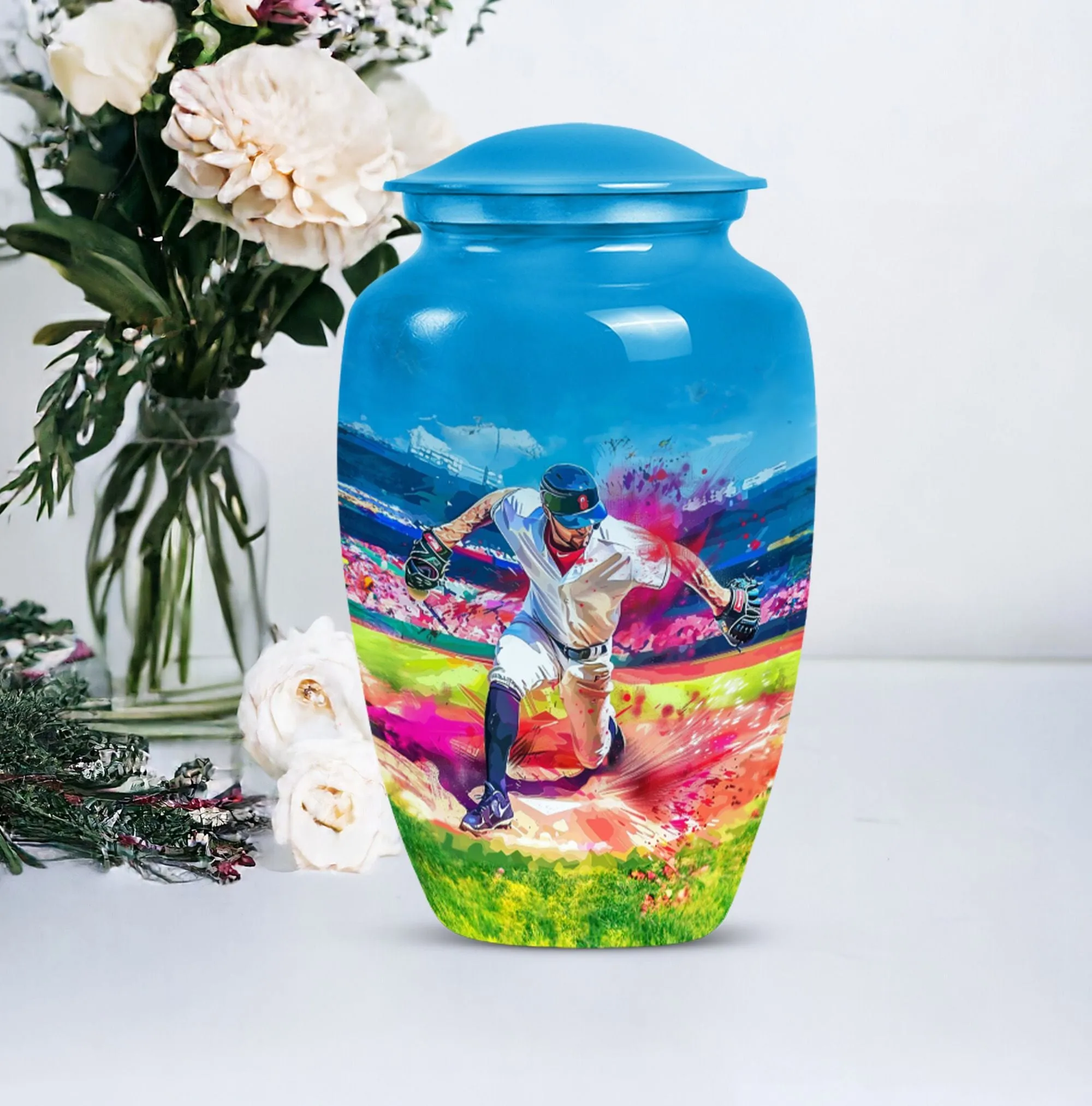 Baseball Urn Cremation Finale - Human Ashes Confinement Solution