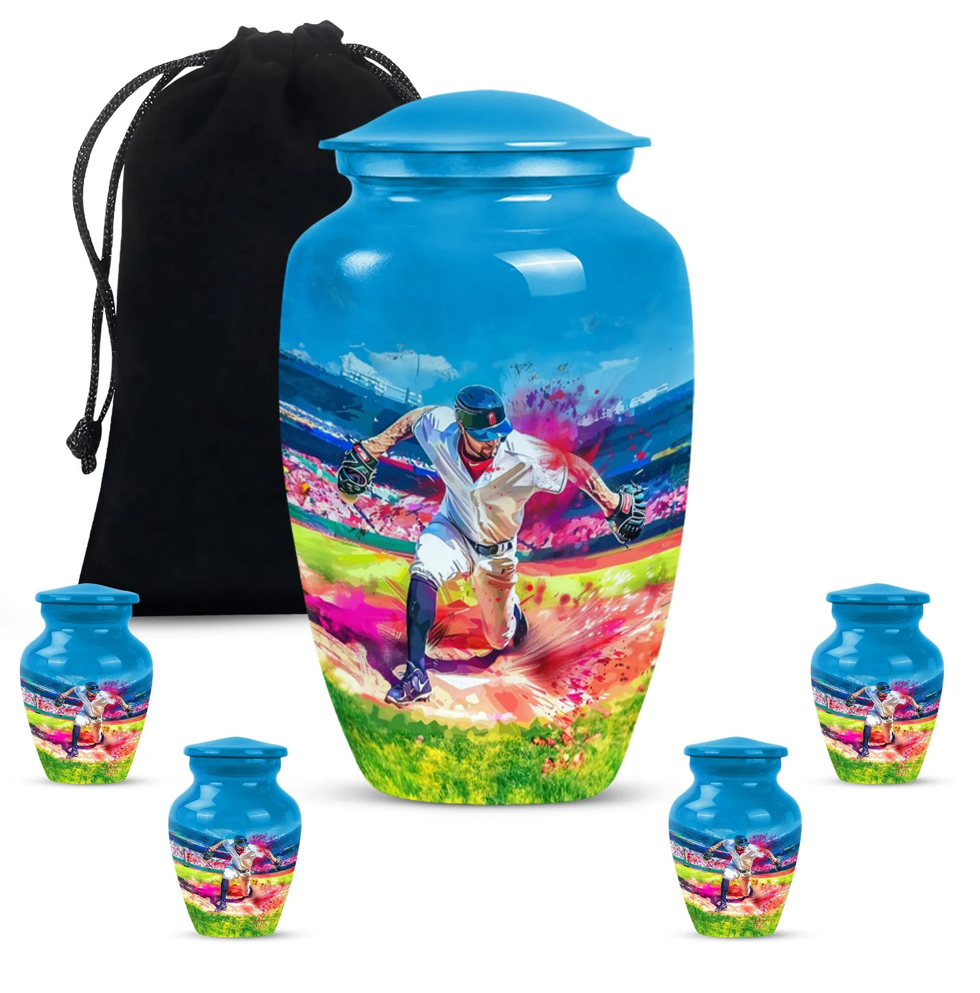 Baseball Urn Cremation Finale - Human Ashes Confinement Solution