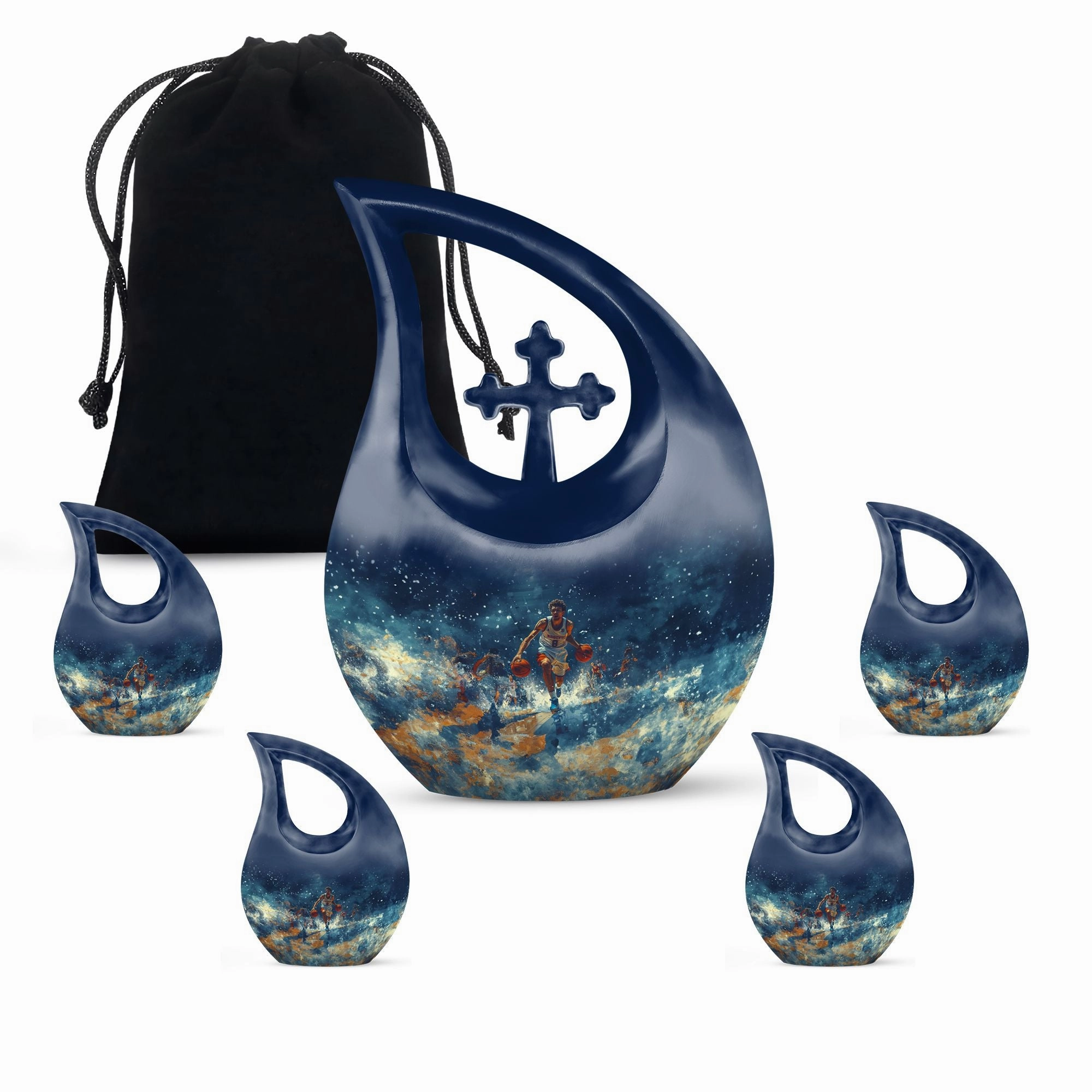 Basketball Cremation Mini Urns For Human Ashes Remains