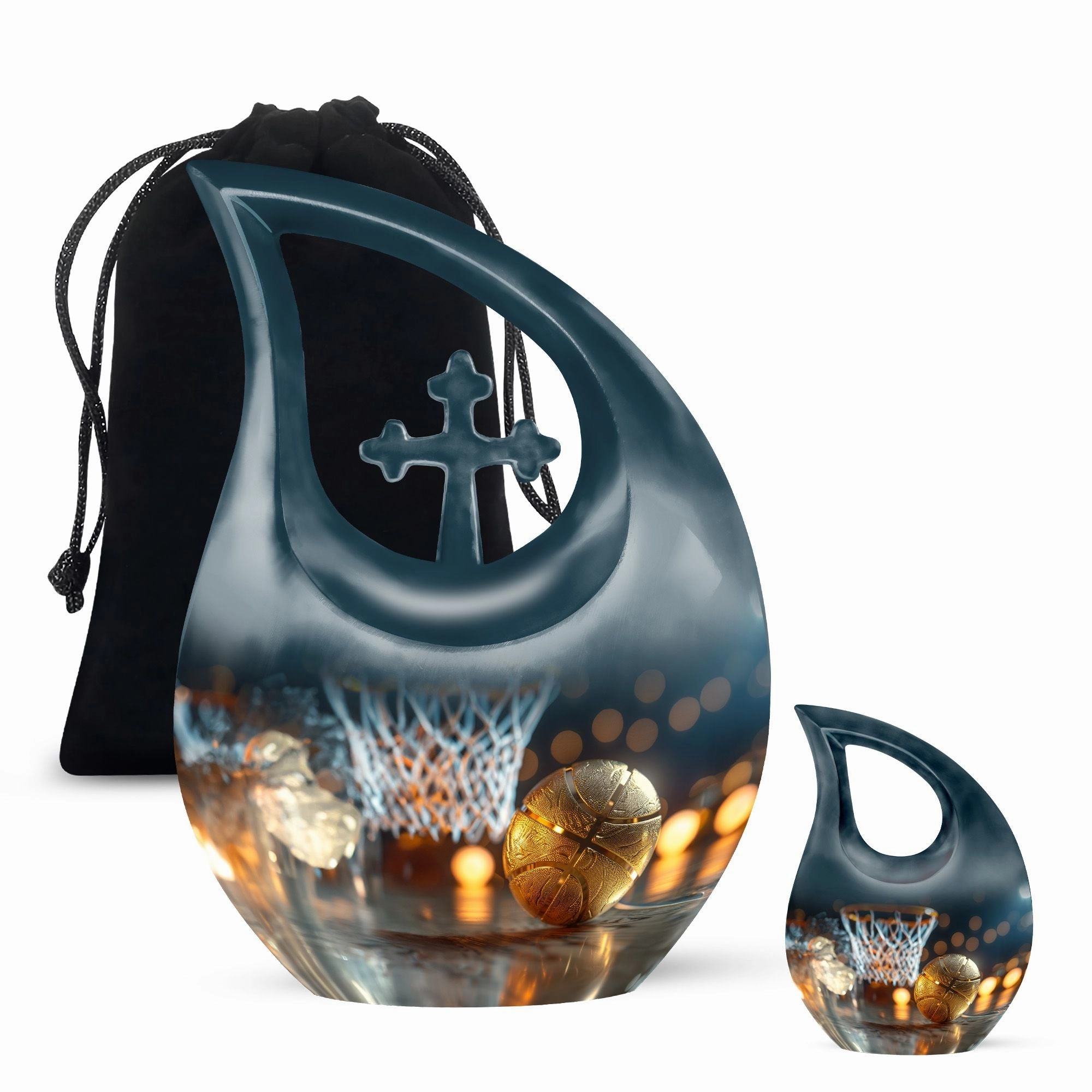 Basketball Memorial Urn: Small Urn For Cremation ashes
