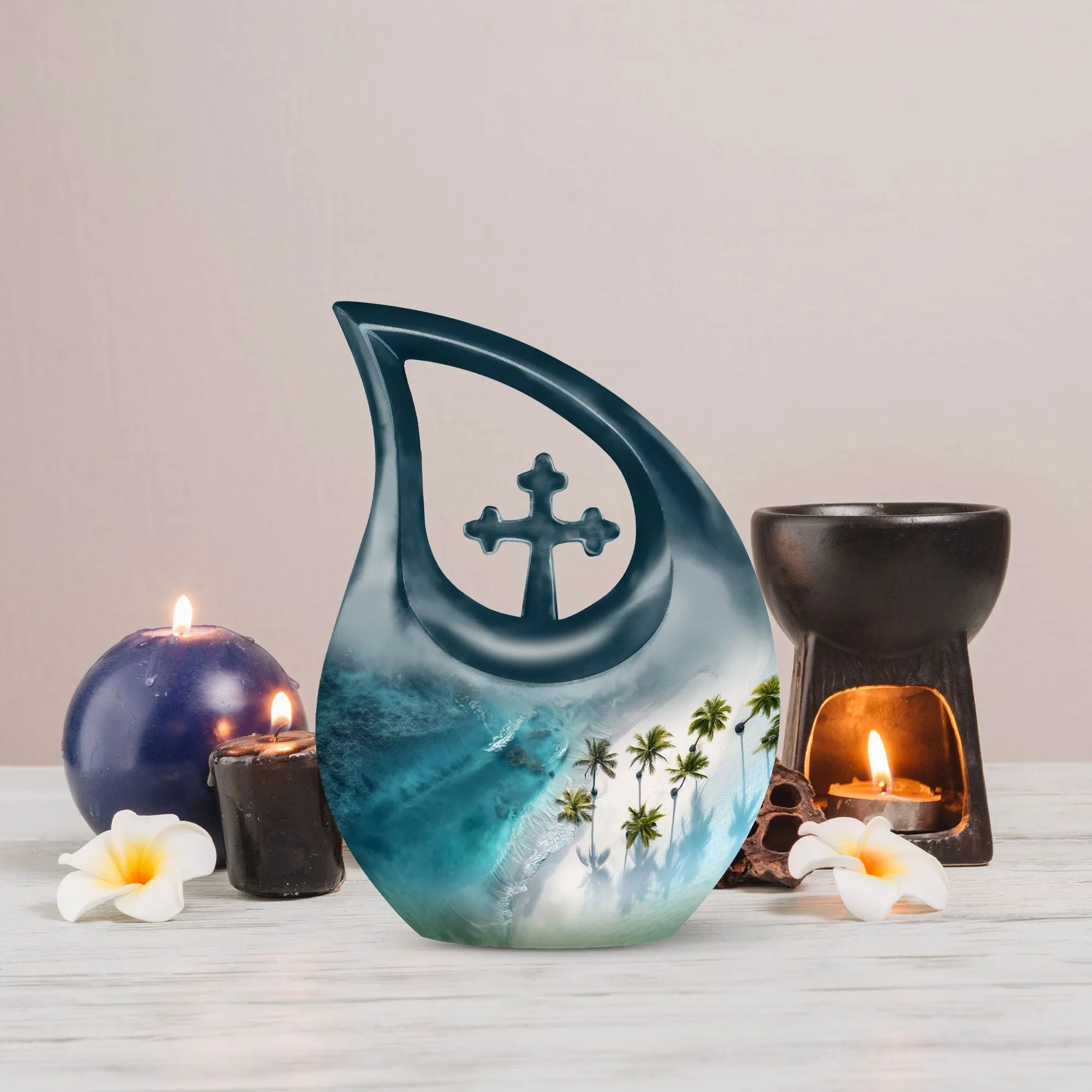 Beach Urn Memorial: Elegant Cremation Box for Lasting Remembrance