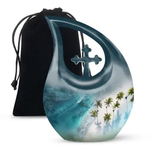 Beach Urn Memorial: Elegant Cremation Box for Lasting Remembrance