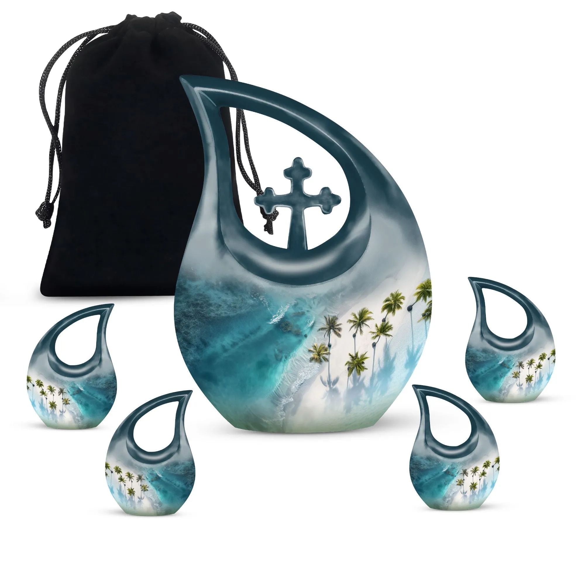 Beach Urn Memorial: Elegant Cremation Box for Lasting Remembrance