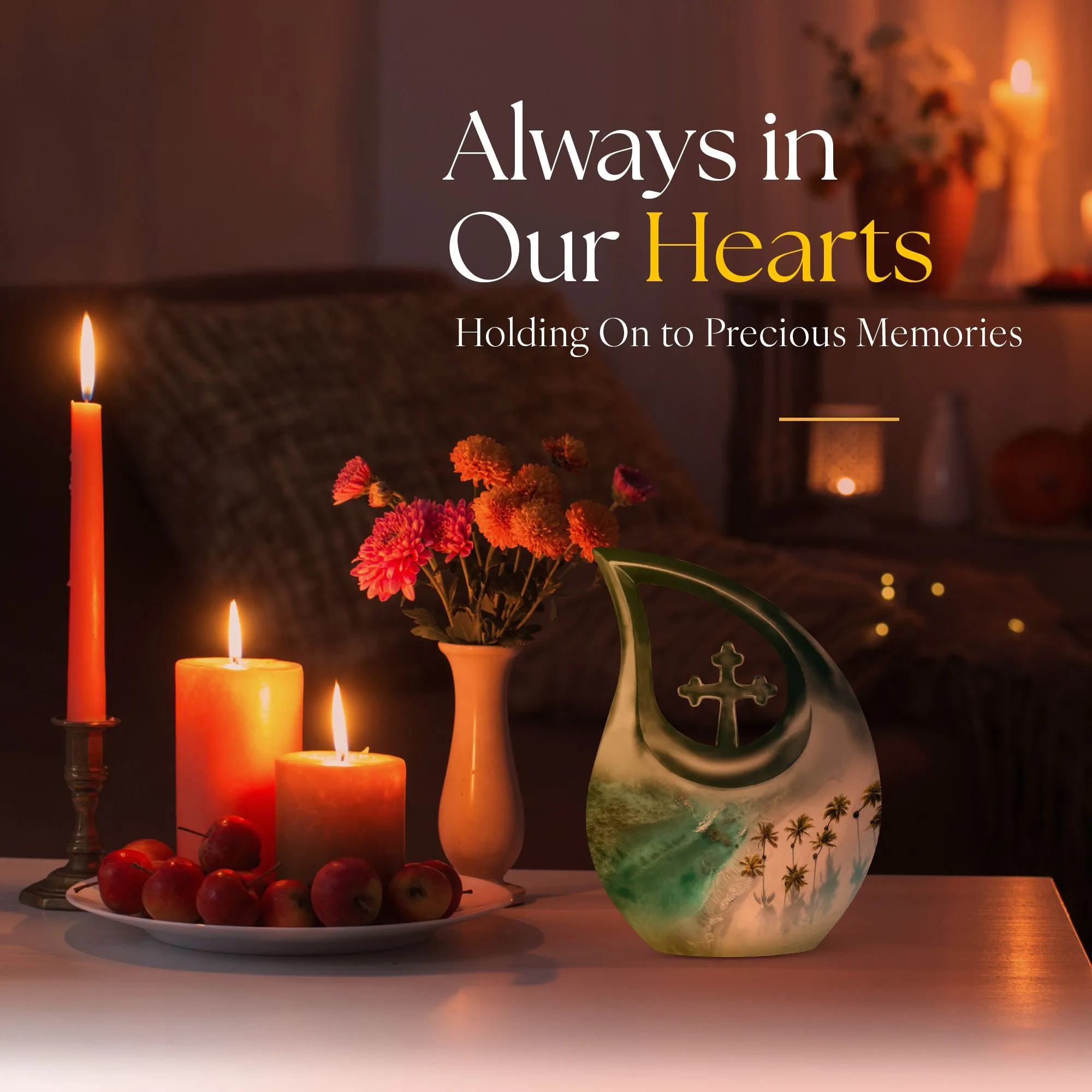 Beach Urn Memorial: Elegant Cremation Box for Lasting Remembrance