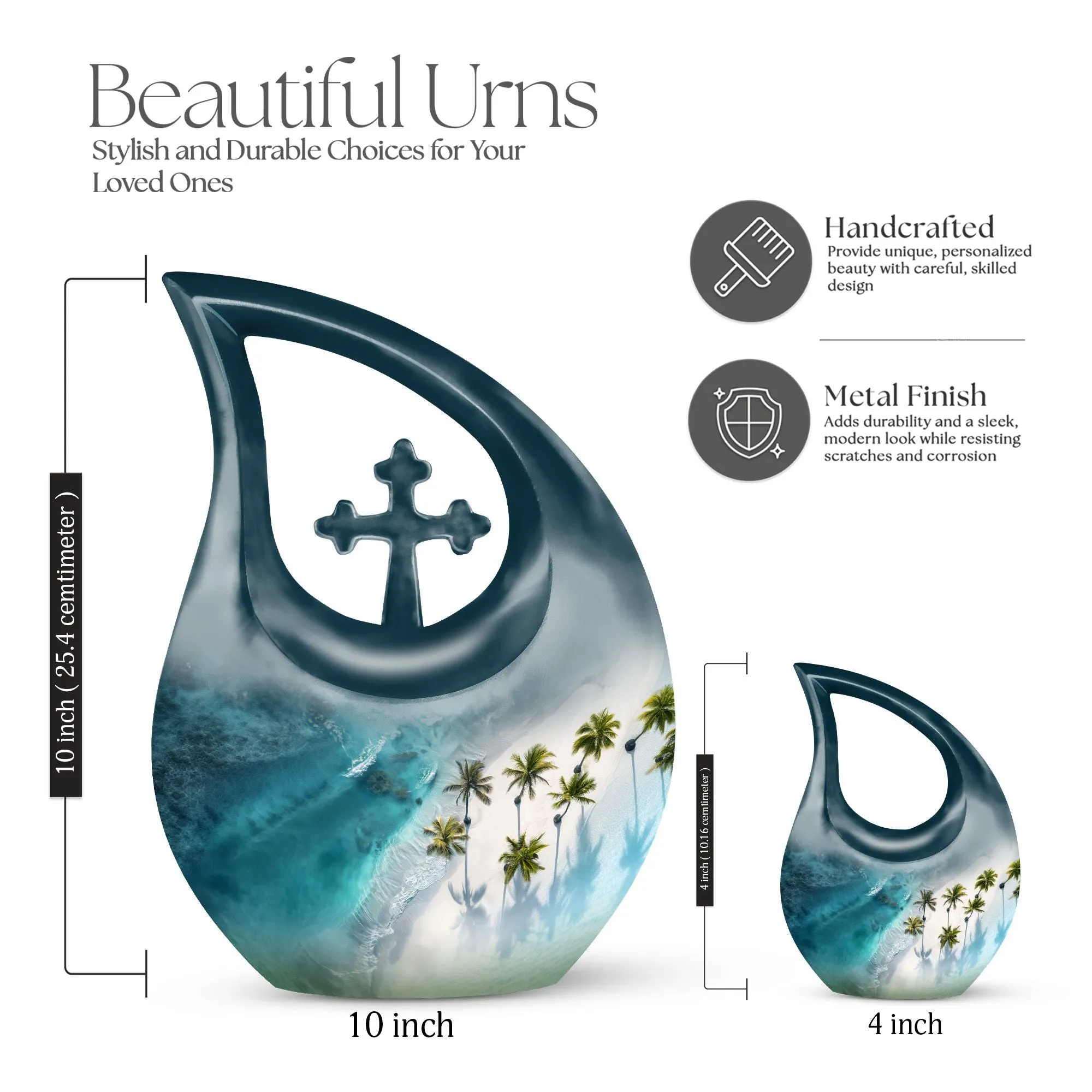 Beach Urn Memorial: Elegant Cremation Box for Lasting Remembrance