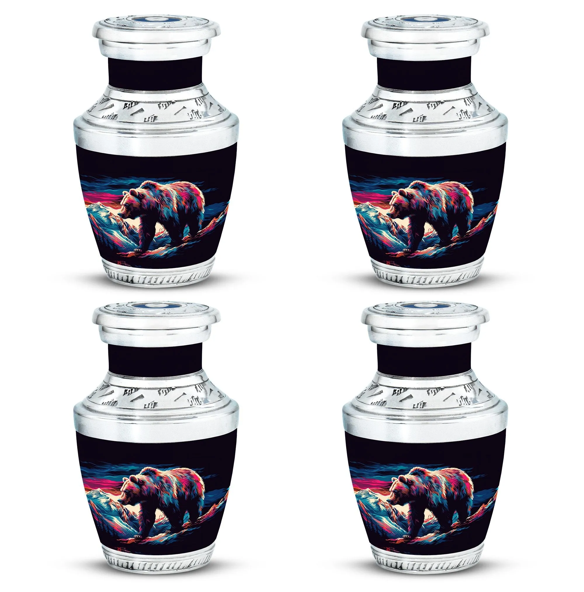 Bear Cremation Mini Urns For Ashes Memorial & Funeral Urn