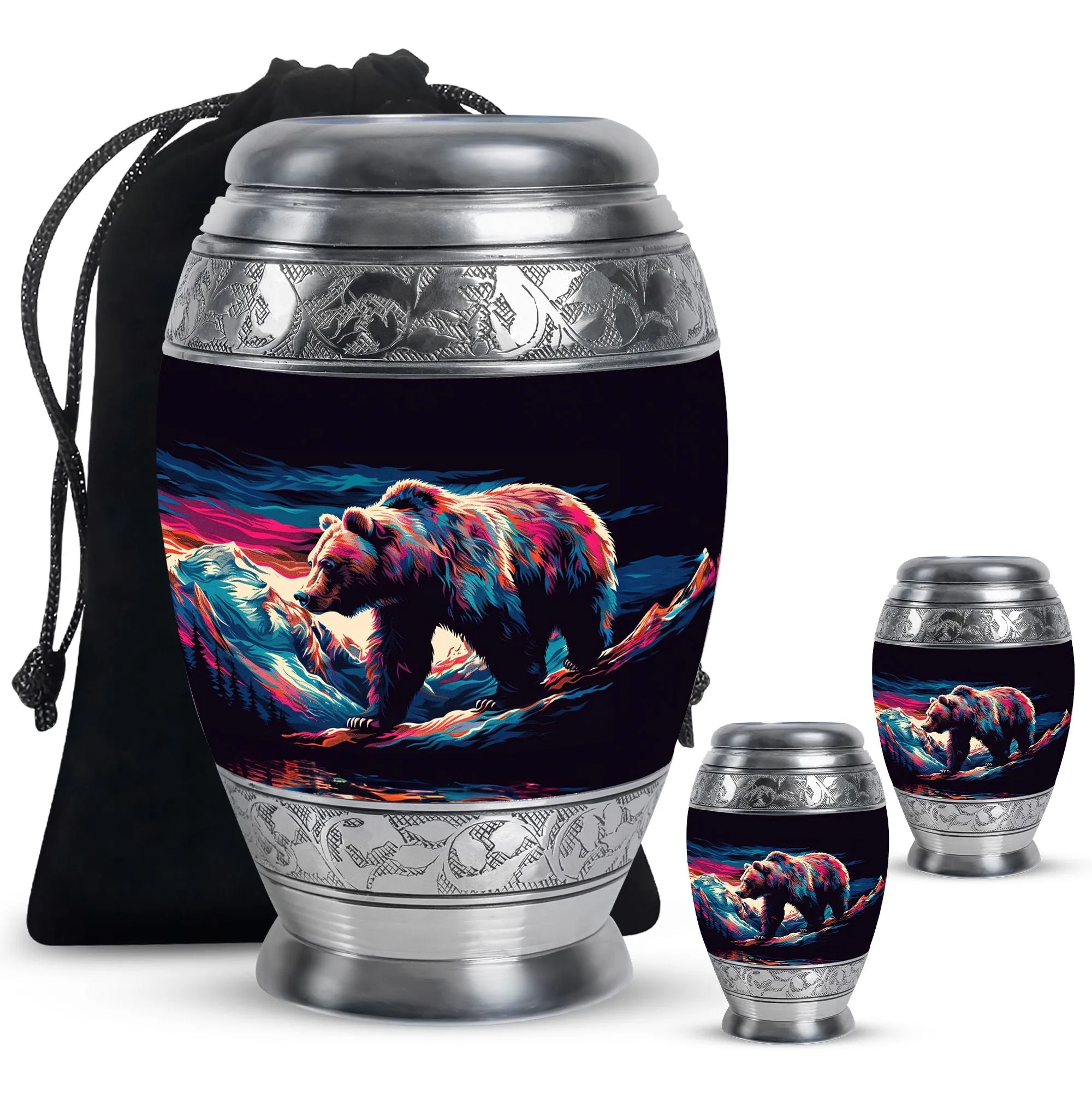 Bear Cremation Mini Urns For Ashes Memorial & Funeral Urn