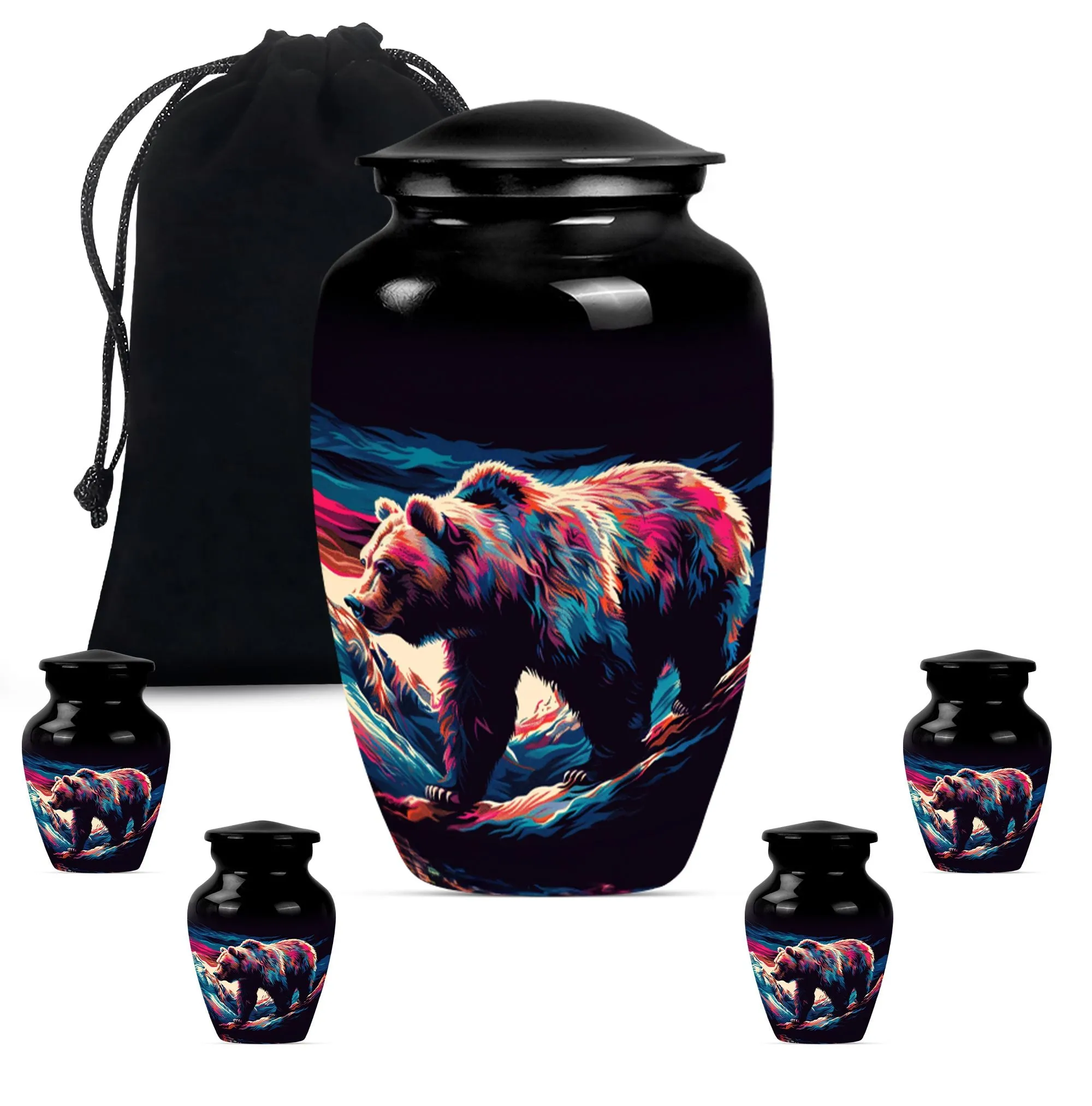 Bear Cremation Mini Urns For Ashes Memorial & Funeral Urn