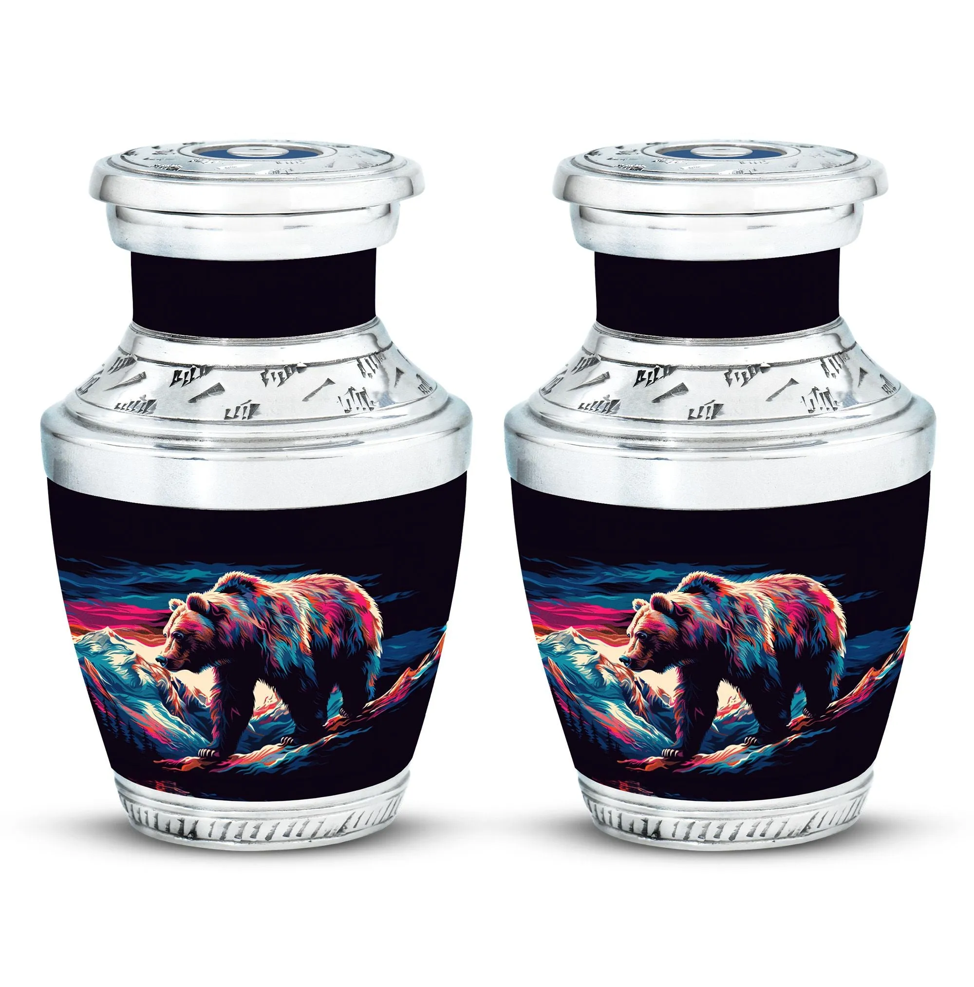 Bear Cremation Mini Urns For Ashes Memorial & Funeral Urn