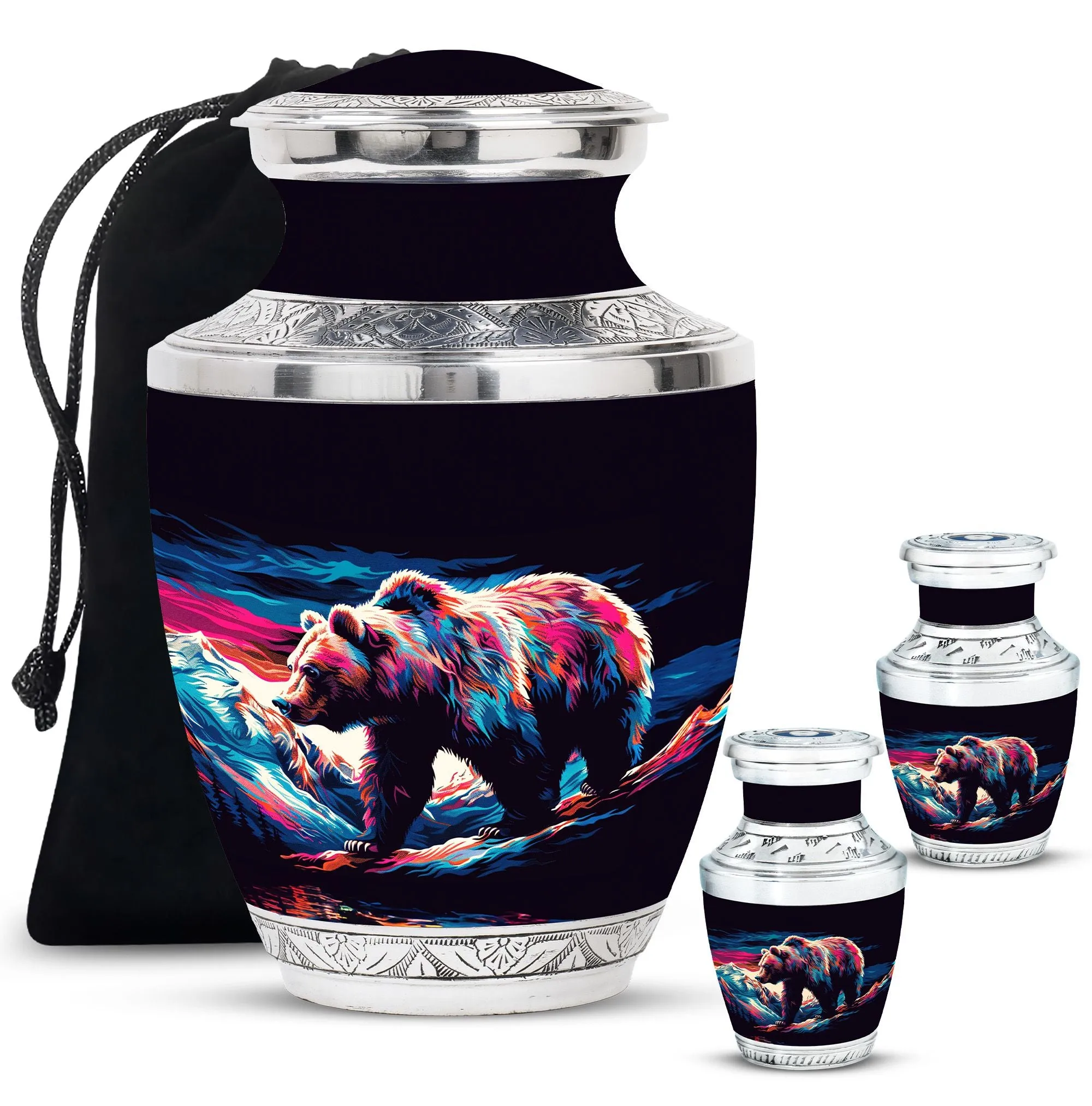 Bear Cremation Mini Urns For Ashes Memorial & Funeral Urn