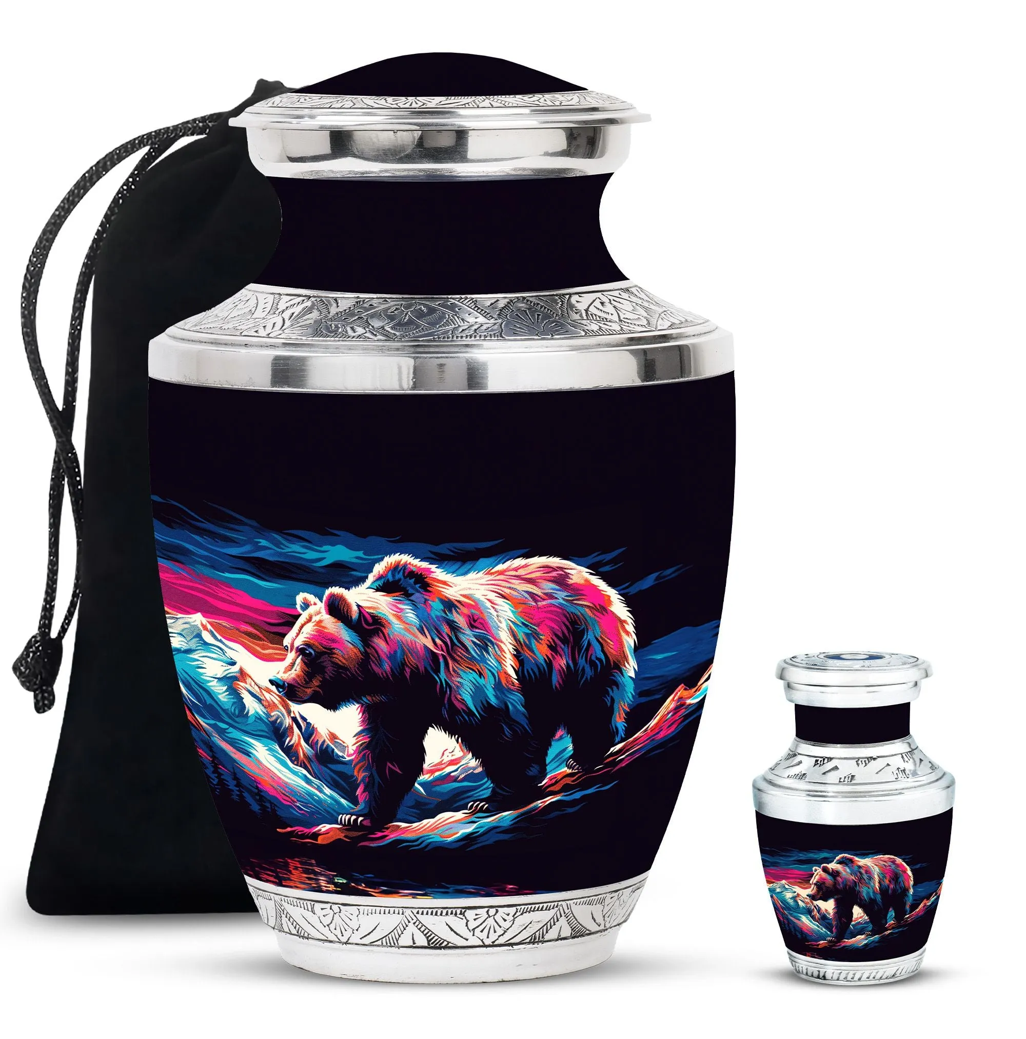 Bear Cremation Mini Urns For Ashes Memorial & Funeral Urn