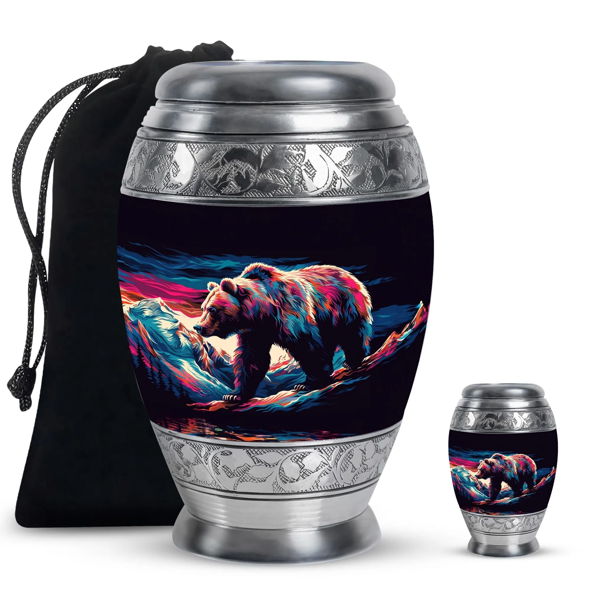 Bear Cremation Mini Urns For Ashes Memorial & Funeral Urn
