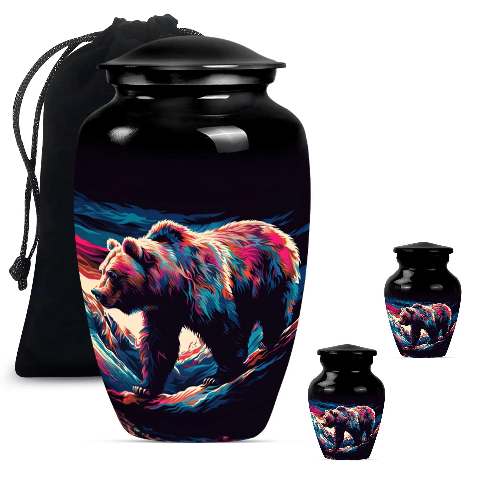 Bear Cremation Mini Urns For Ashes Memorial & Funeral Urn