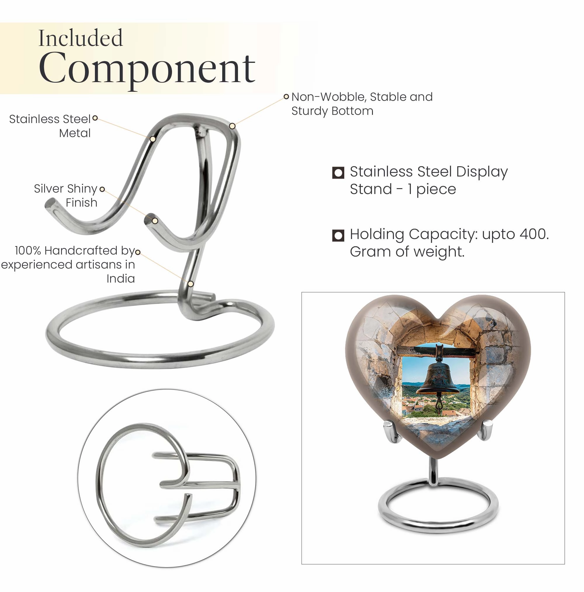 Bell Urn - Large Cremation Memorial for Cherished Memories