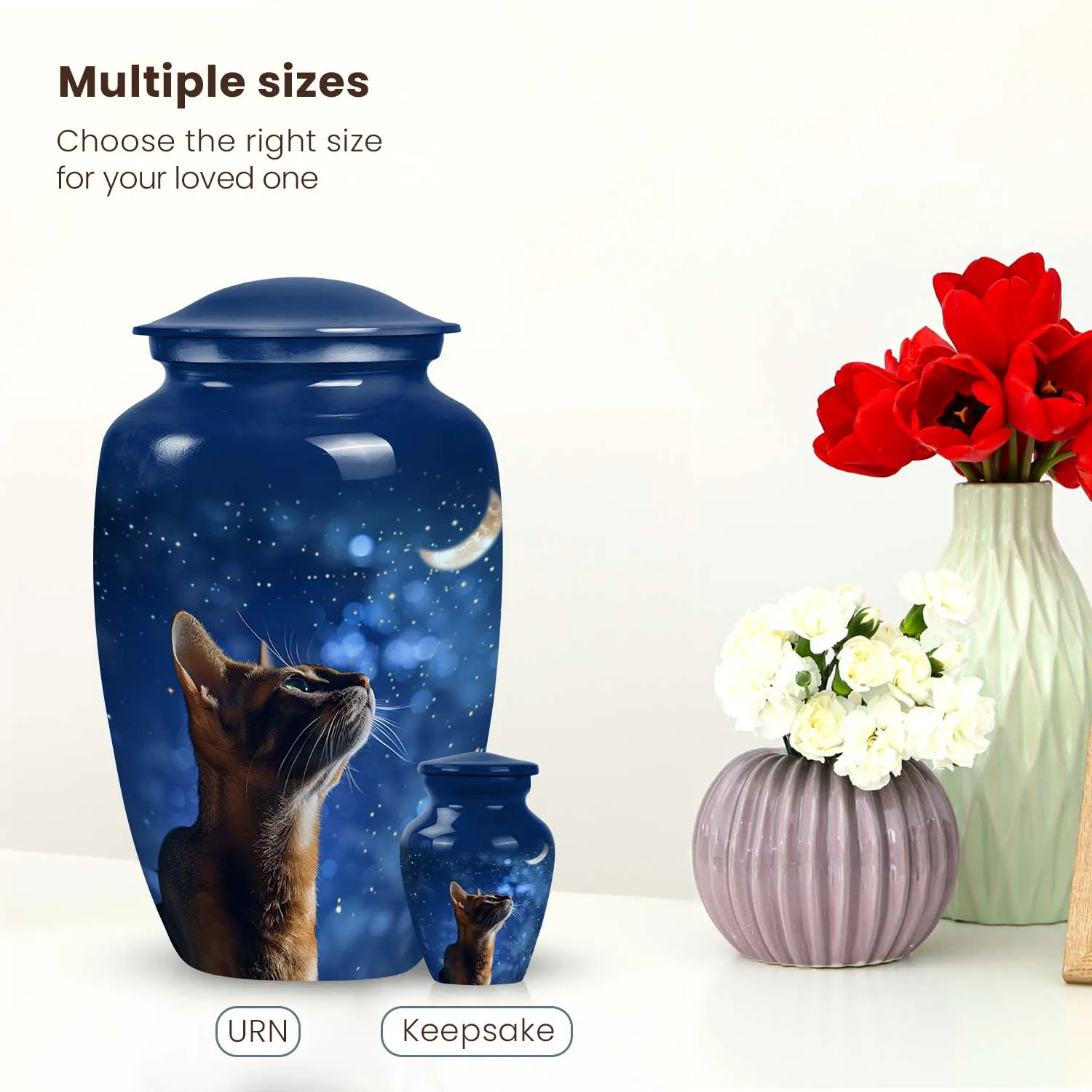 Bengal Cat Cremation Urn for Ashes Small Keepsake