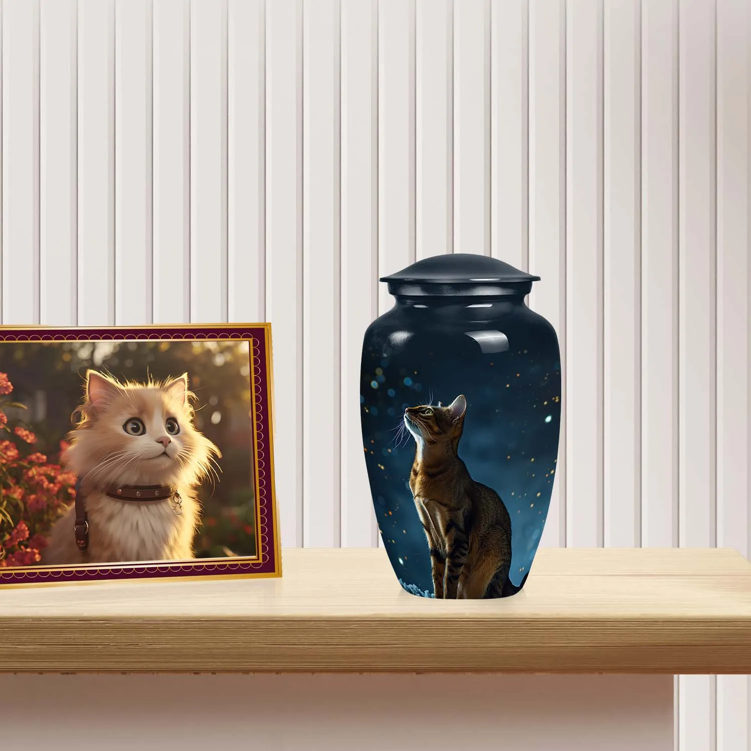 Bengal Cat Pet Cremation Urn for Ashes Handcrafted Memorial