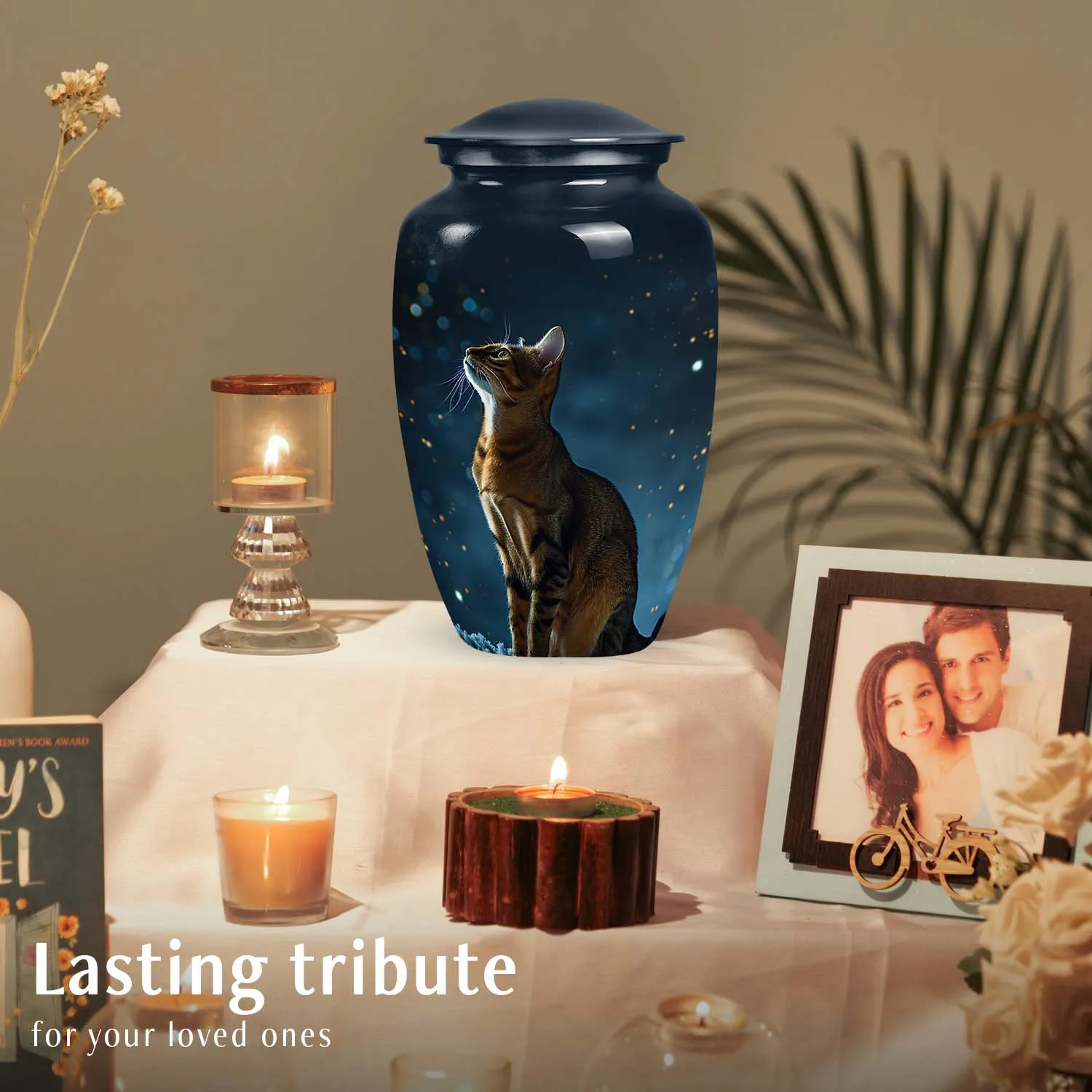 Bengal Cat Pet Cremation Urn for Ashes Handcrafted Memorial