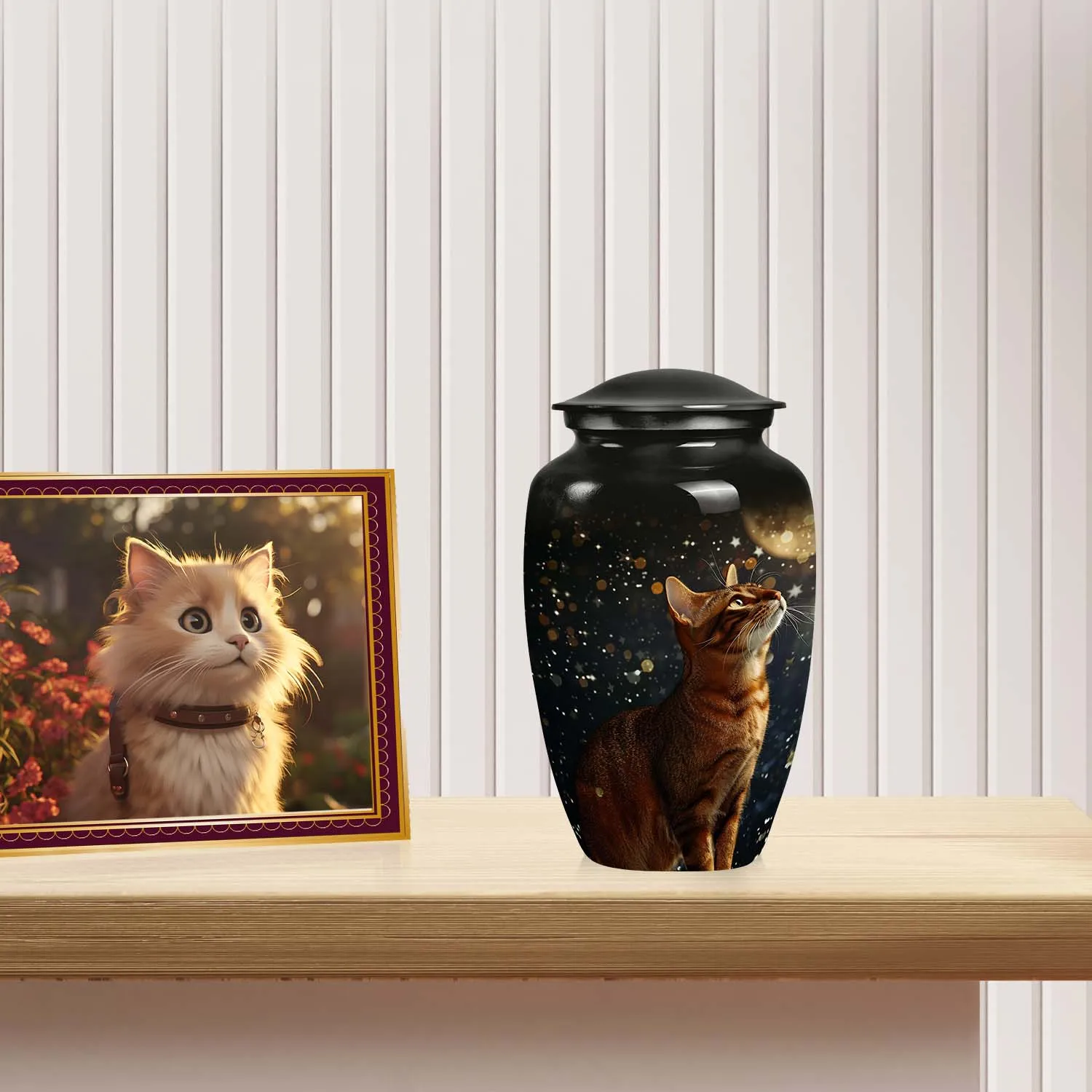 Bengal Cat Pet Cremation Urn for Ashes keepsake