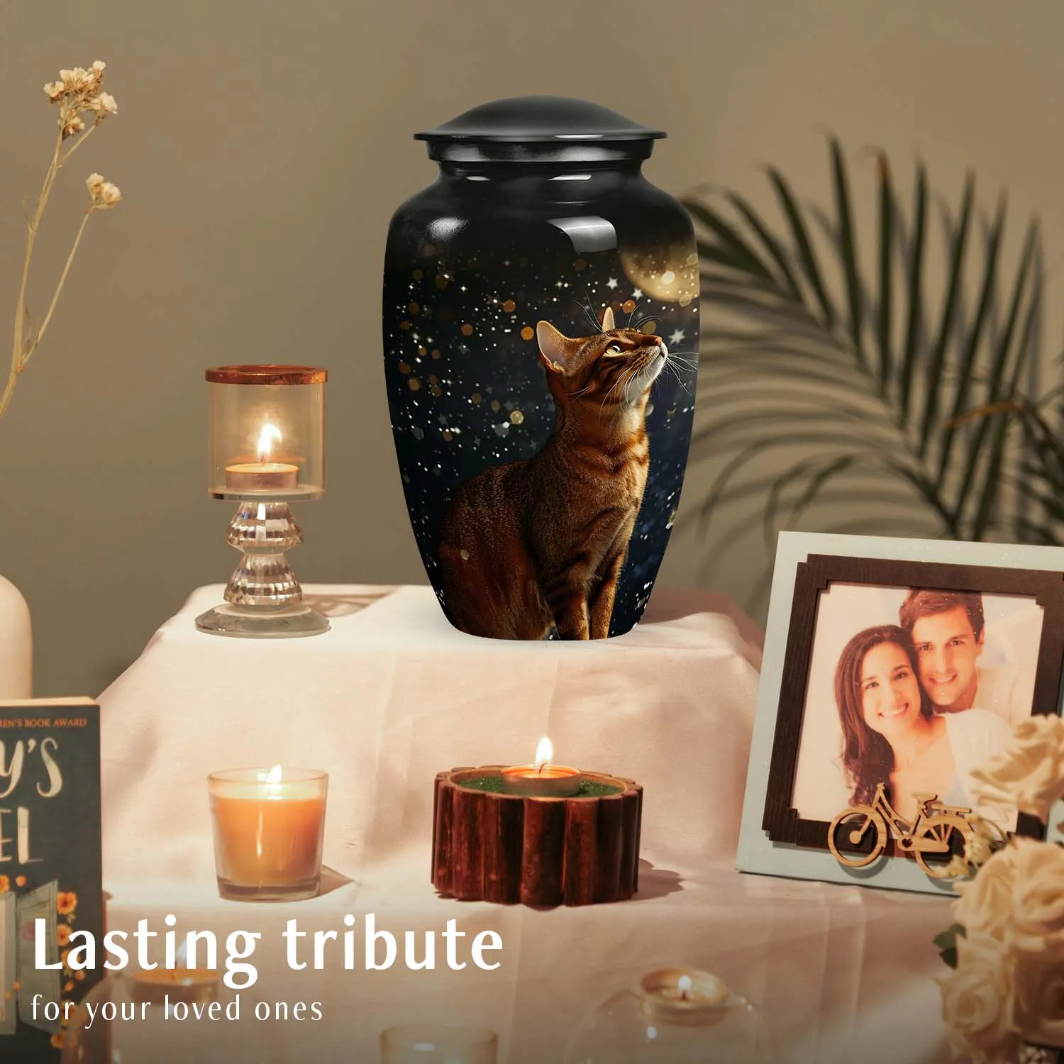 Bengal Cat Pet Cremation Urn for Ashes keepsake