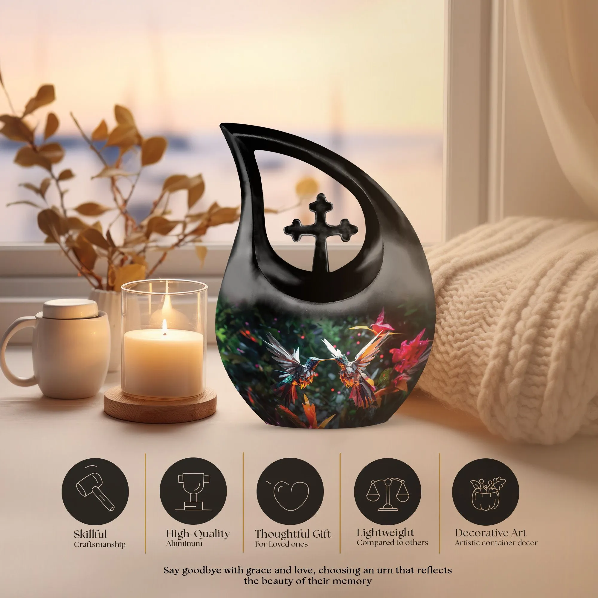 Bird Memorial Urn - Containers Cremation Urn For Human Ashes