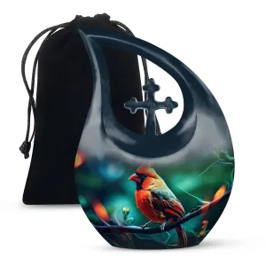 Bird Urn: 10 Inch Aluminium Memorial Cremation Urn For Ashes