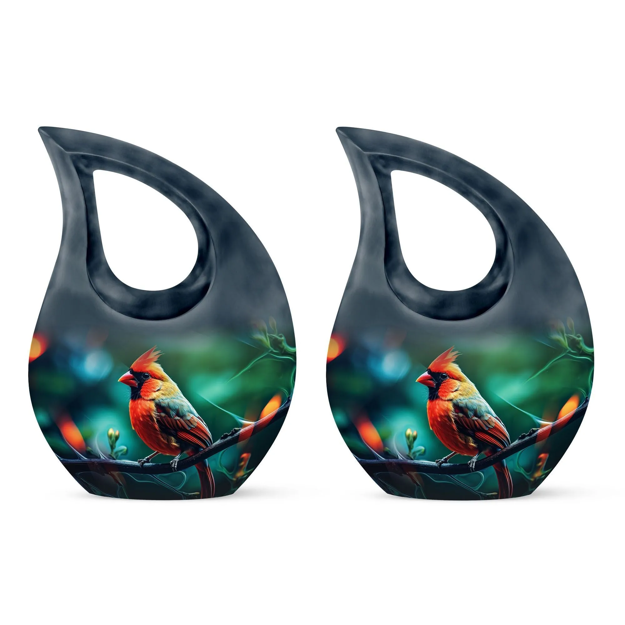 Bird Urn: 10 Inch Aluminium Memorial Cremation Urn For Ashes