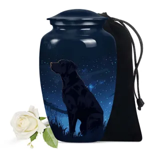 Black Labrador Starry Night Pet Memorial Keepsake