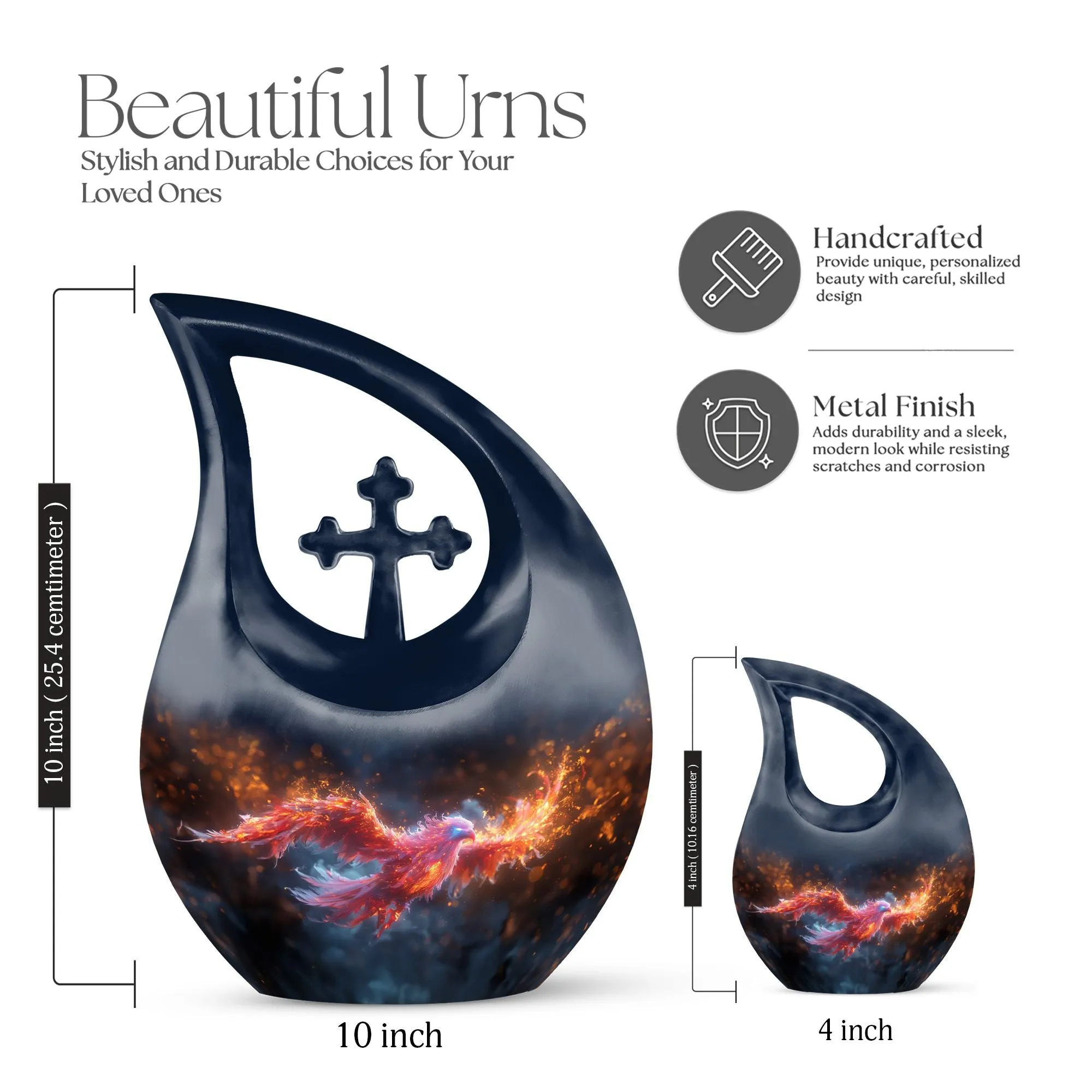 Blazing Phoenix Urn|  Containers Cremation Urn For Human Ashes