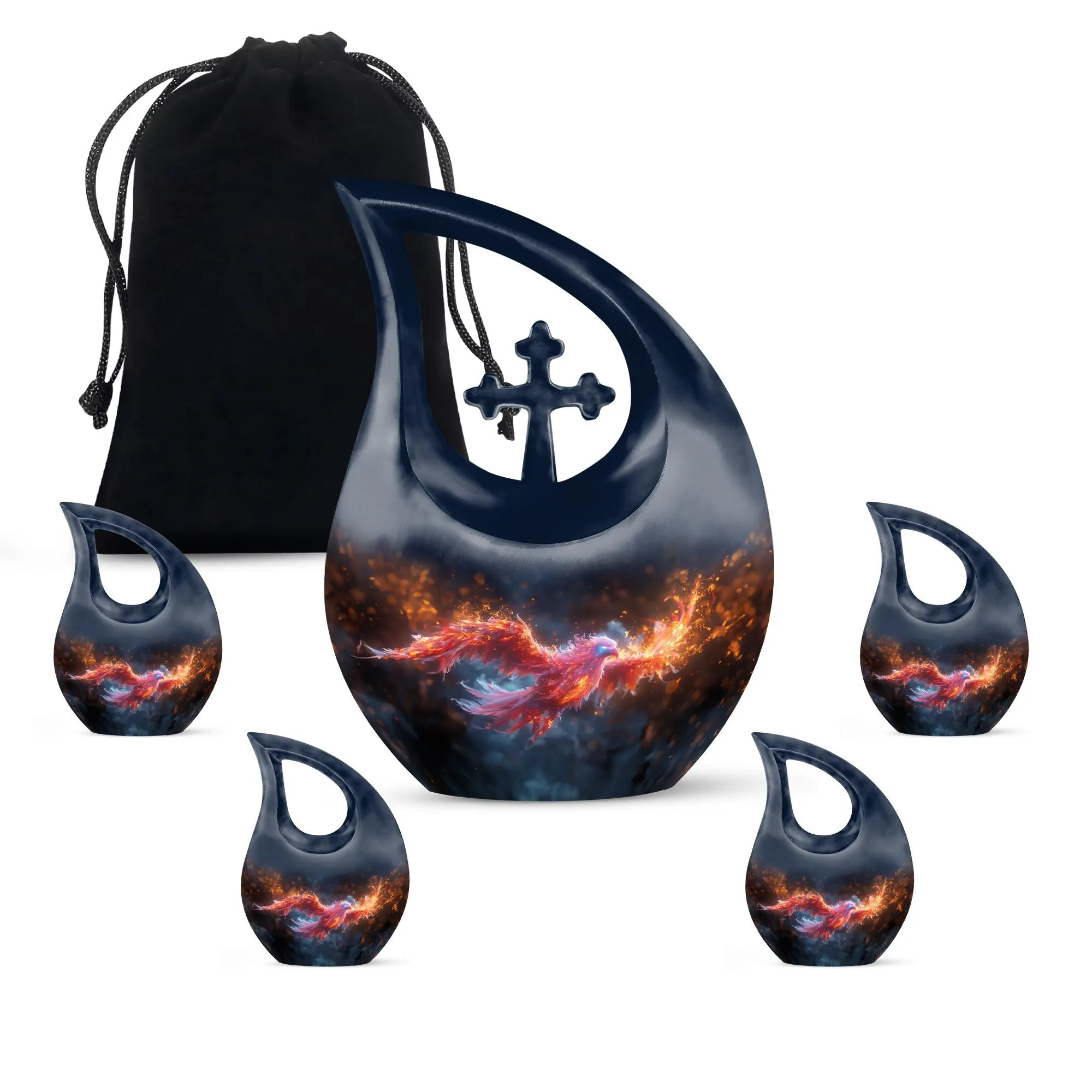 Blazing Phoenix Urn|  Containers Cremation Urn For Human Ashes