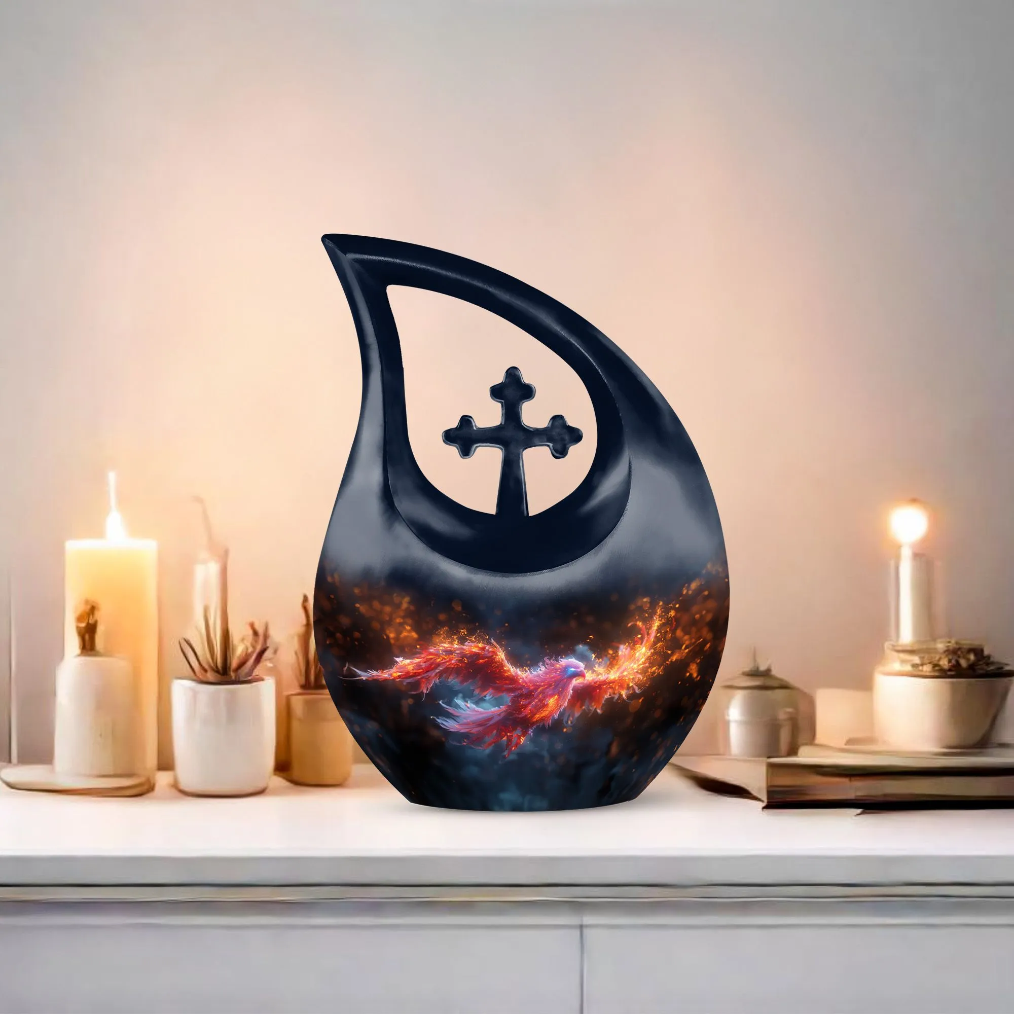 Blazing Phoenix Urn|  Containers Cremation Urn For Human Ashes
