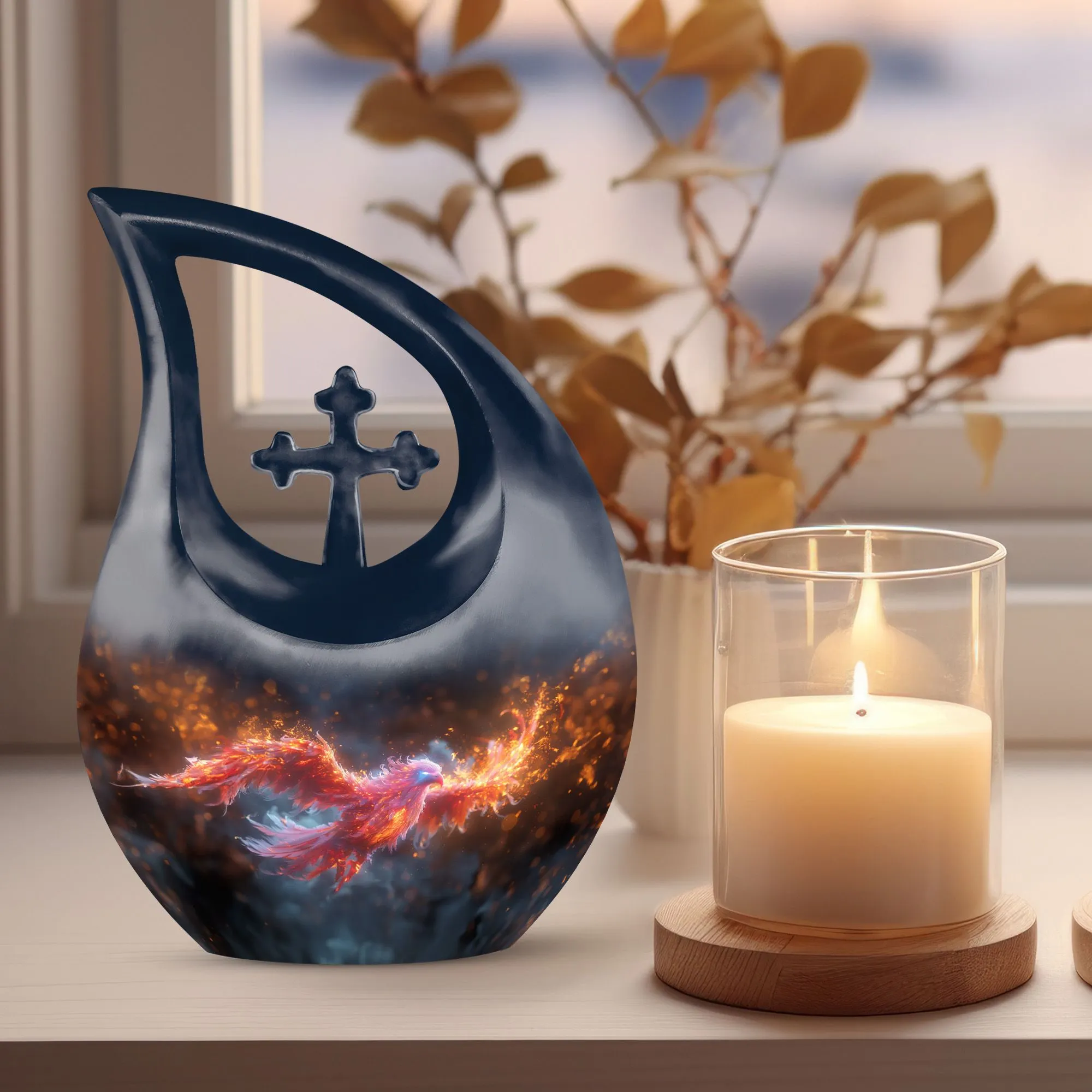 Blazing Phoenix Urn|  Containers Cremation Urn For Human Ashes