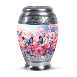 Blue Butterfly Mini Urns For Human Ashes Size 3 inch Keepsake
