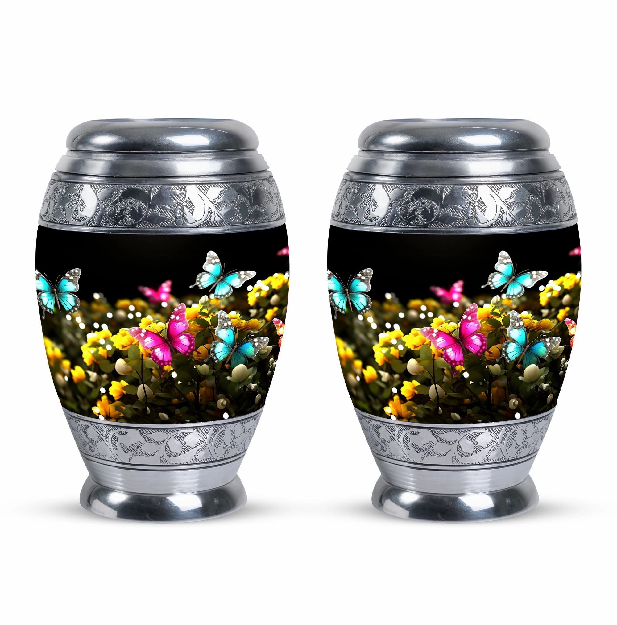 Blue Butterfly Memorial & Cremation Urn - Eternal Resting Place