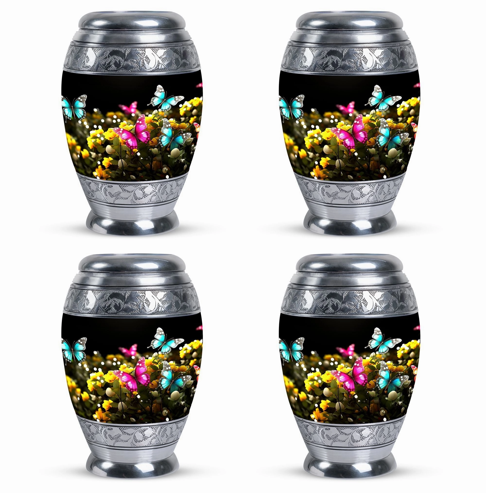 Blue Butterfly Memorial & Cremation Urn - Eternal Resting Place