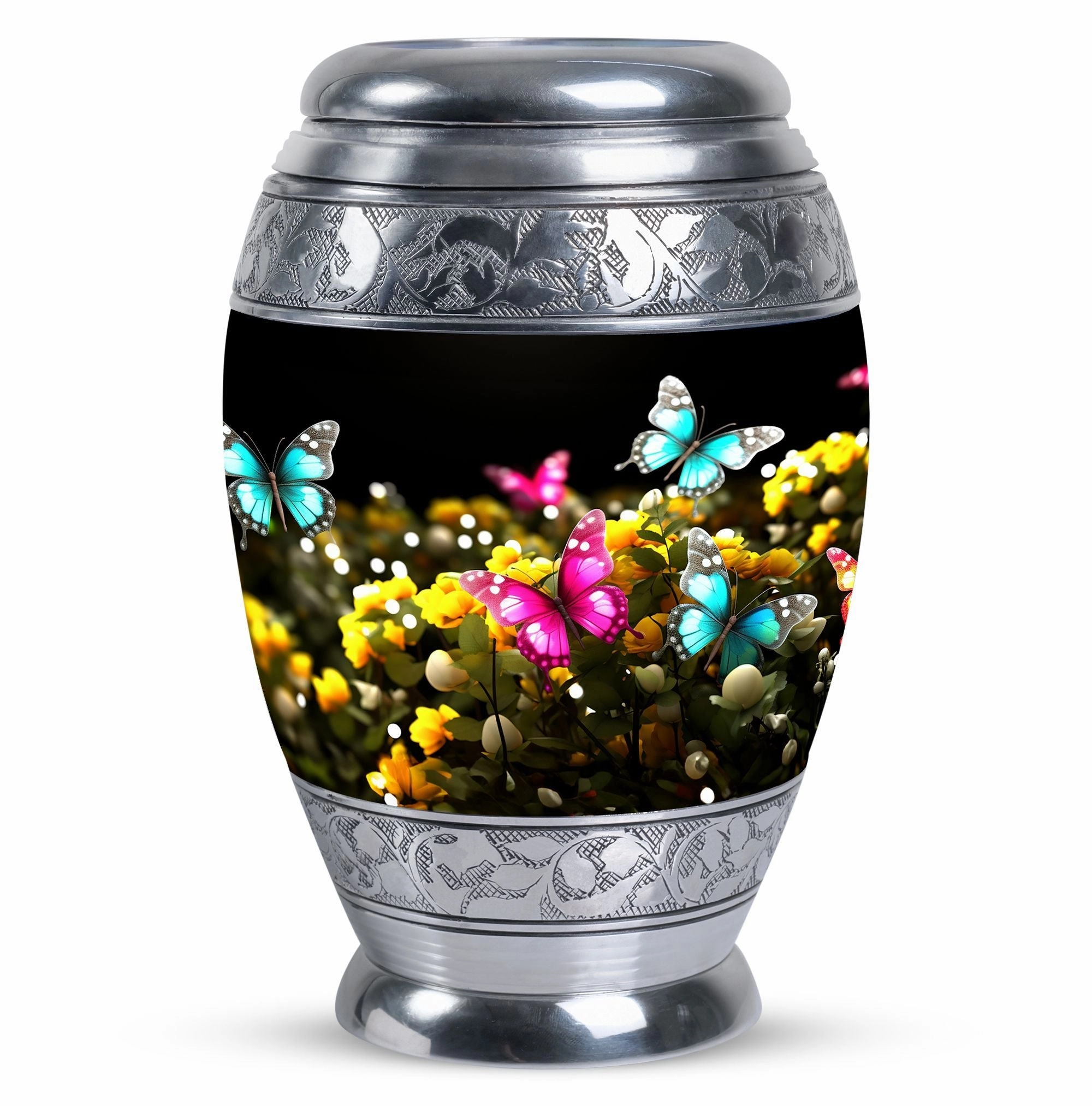 Blue Butterfly Memorial & Cremation Urn - Eternal Resting Place