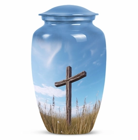 Blue Sky Christ Remembrance - Cremation Urn For Eternal Peace