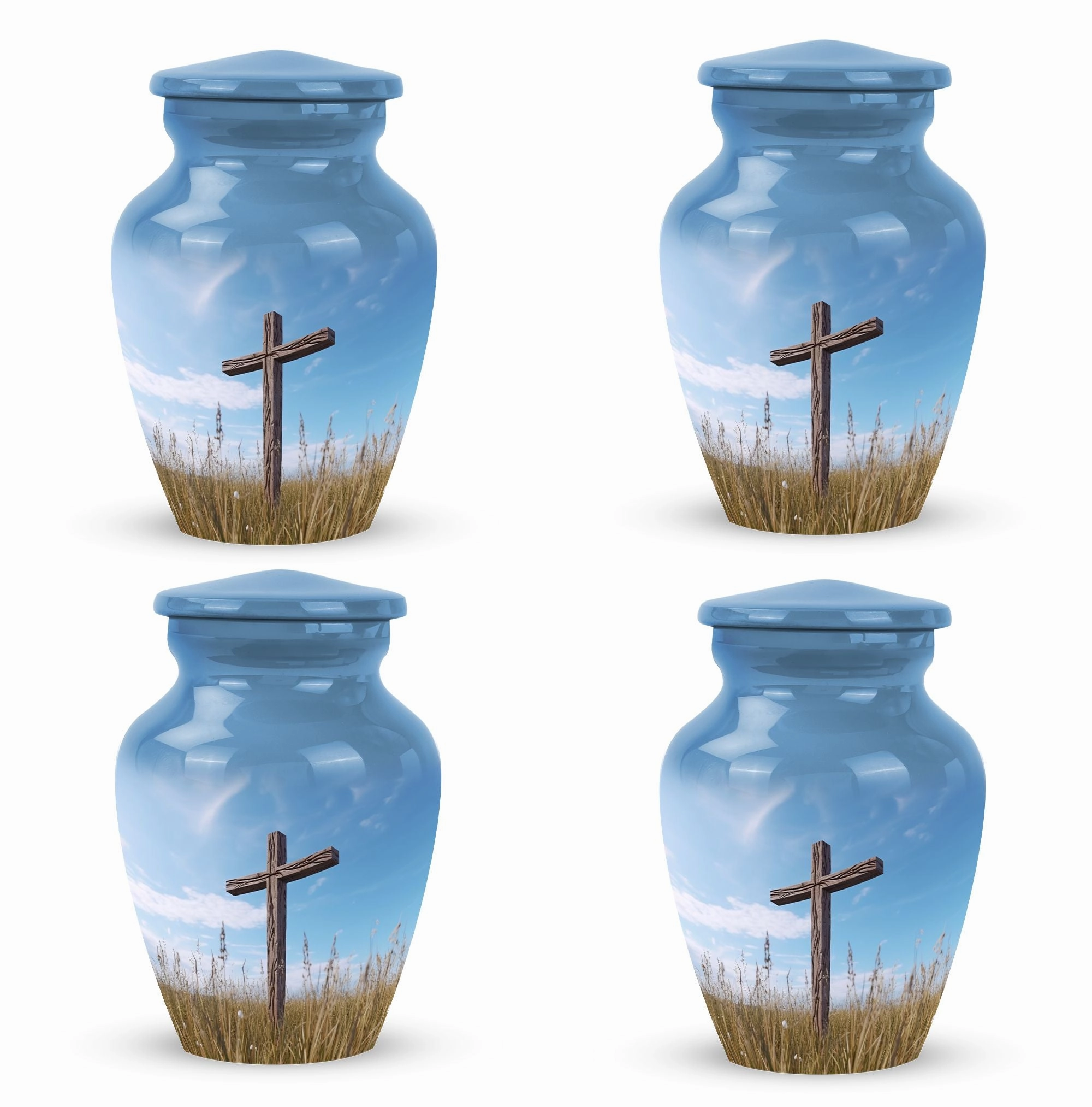 Blue Sky Christ Remembrance - Cremation Urn For Eternal Peace