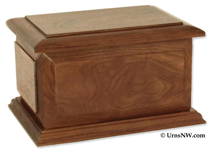 Boston II Solid Wooden Cremation Urn Made in the USA