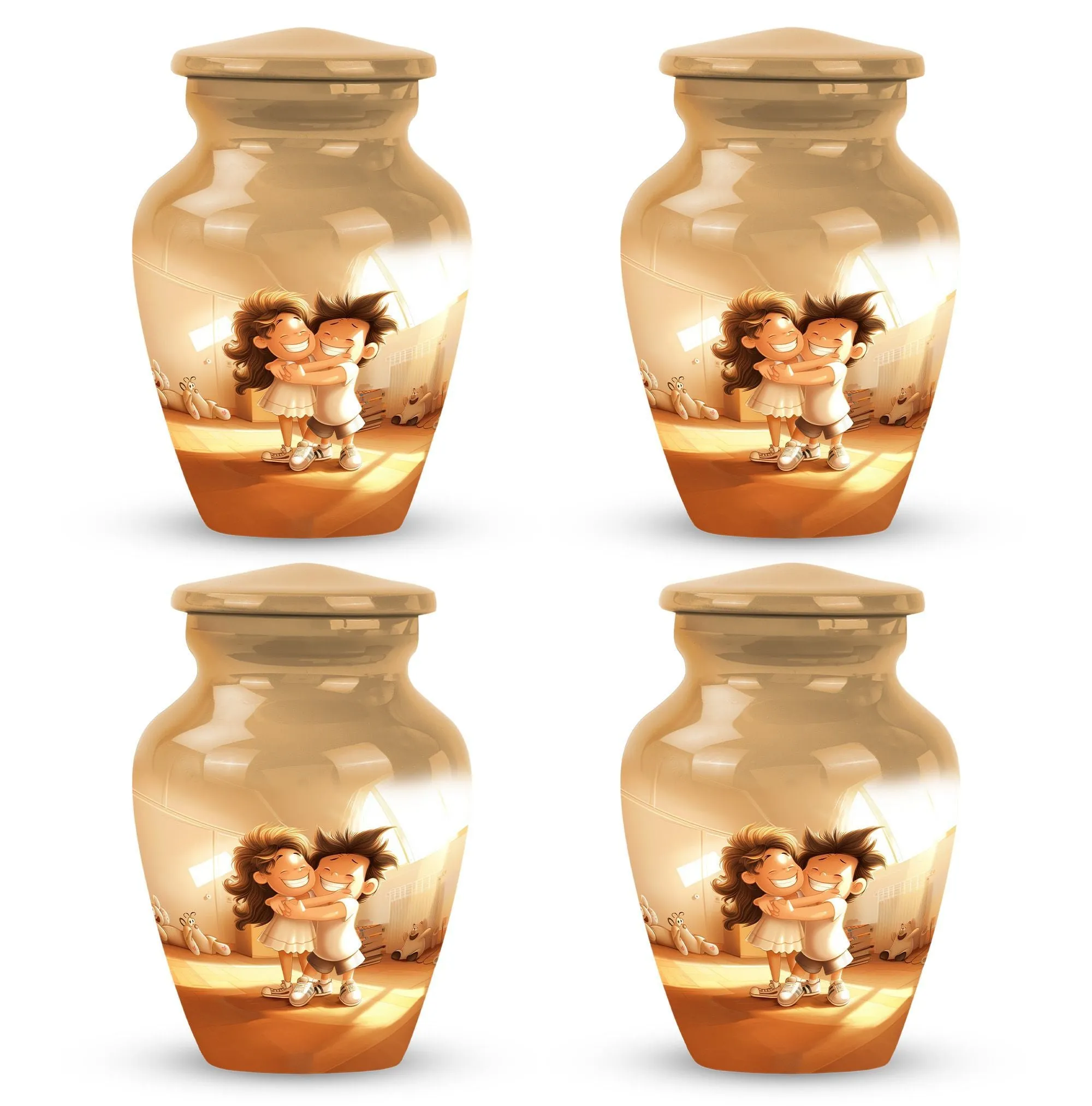 Brother and Sister Commemoration: Classic Memorial Urn