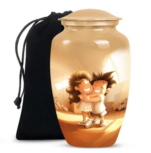 Brother and Sister Commemoration: Classic Memorial Urn