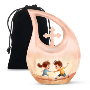 Brother And Sister Memorial Urn: Cremation Urn For Human Ashes