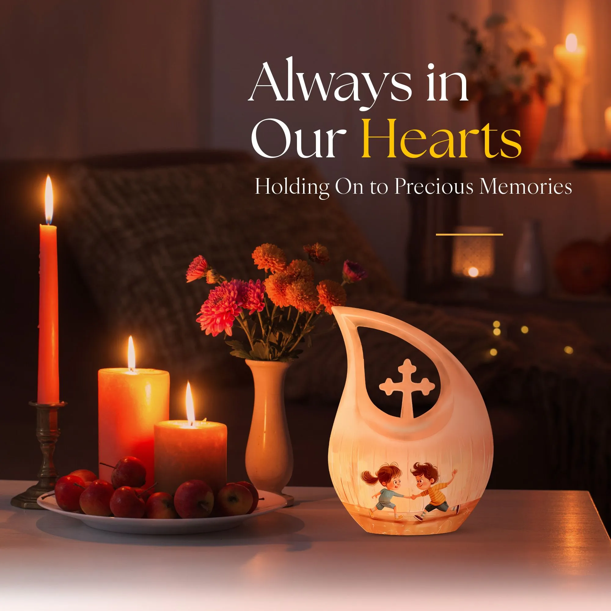 Brother And Sister Memorial Urn: Cremation Urn For Human Ashes