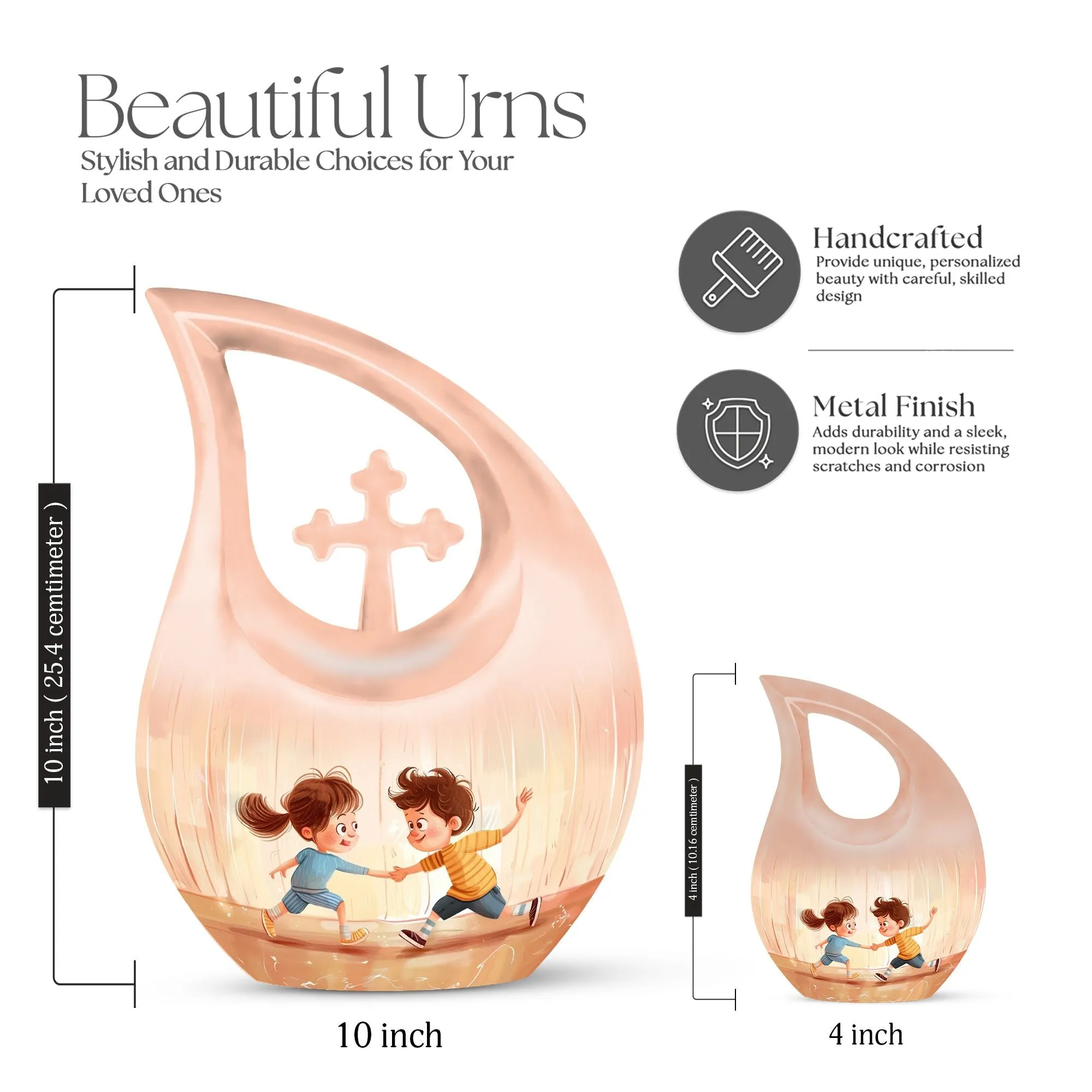 Brother And Sister Memorial Urn: Cremation Urn For Human Ashes