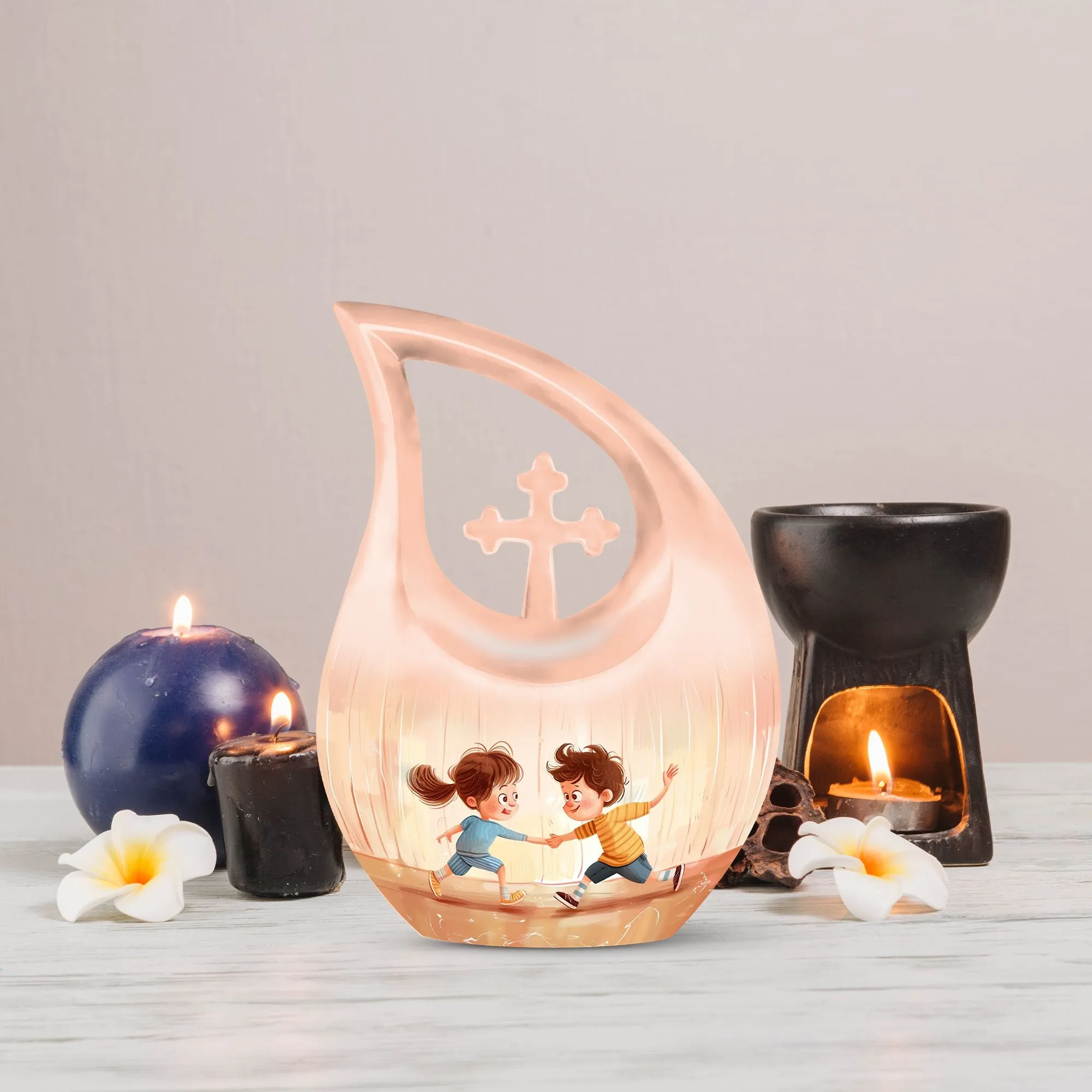 Brother And Sister Memorial Urn: Cremation Urn For Human Ashes